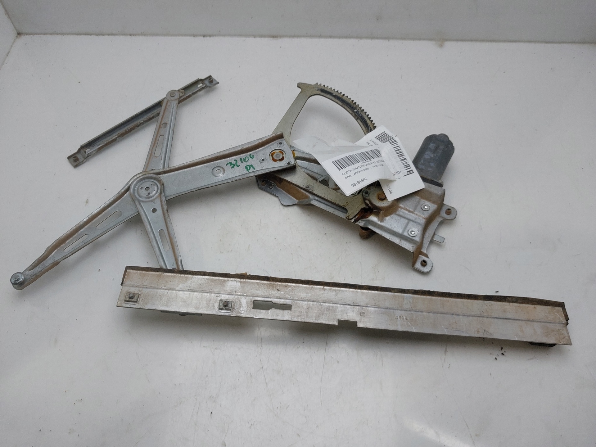 OPEL Zafira B (2005-2010) Front Left Door Window Regulator 93184842 22341132