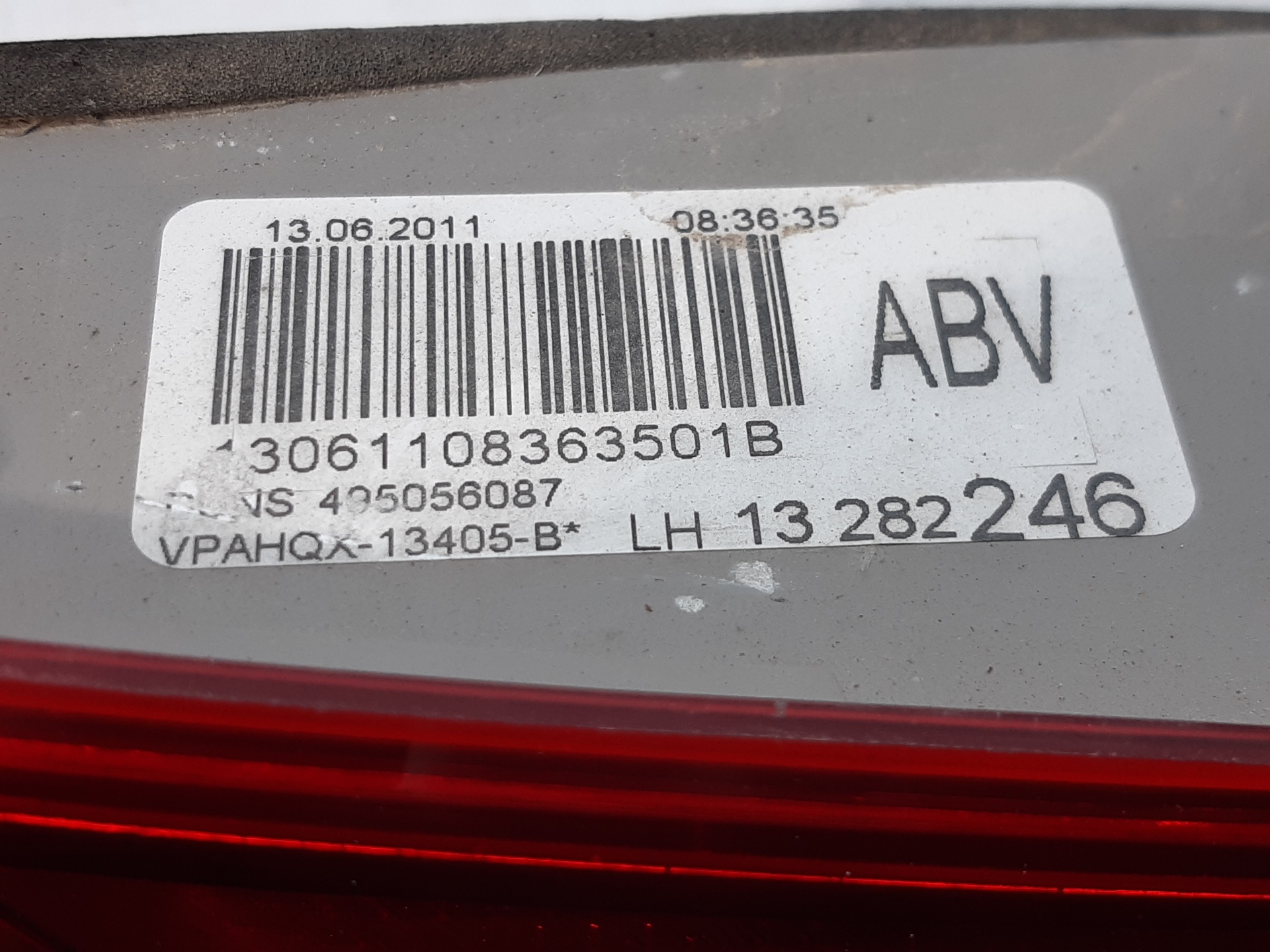 OPEL Astra J (2009-2020) Rear Left Taillight 13282246 24037428