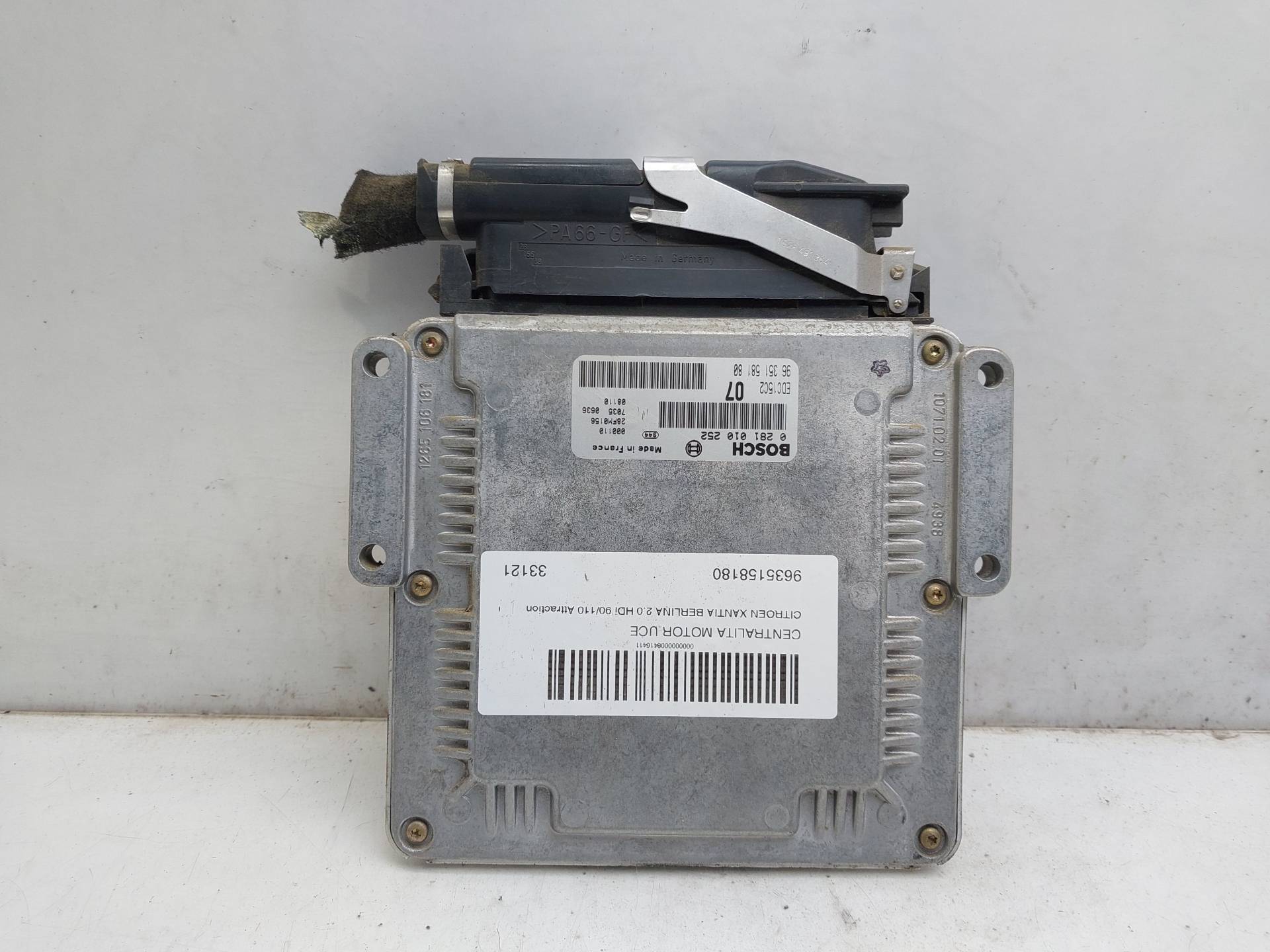 CHEVROLET Xantia X1 (1993-1998) Engine Control Unit ECU 9635158180 22510771