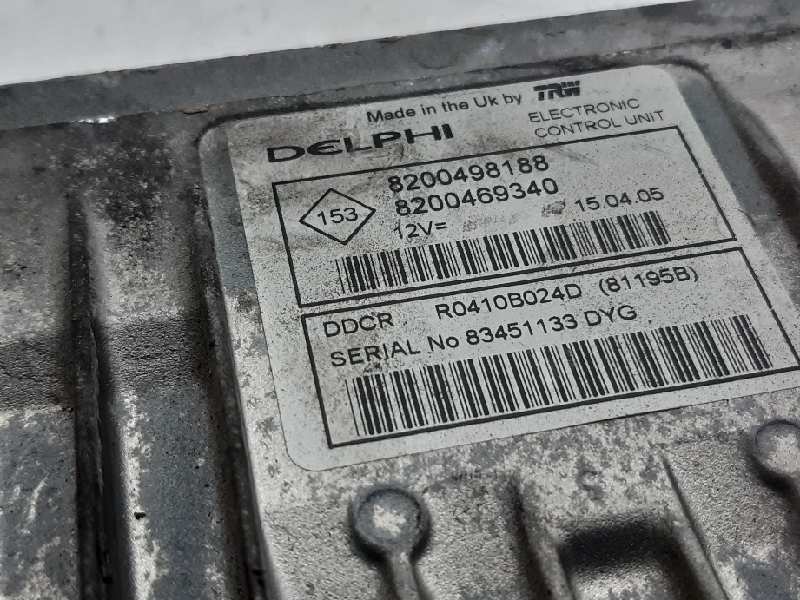 RENAULT Megane 2 generation (2002-2012) Engine Control Unit ECU 8200498188 18611483