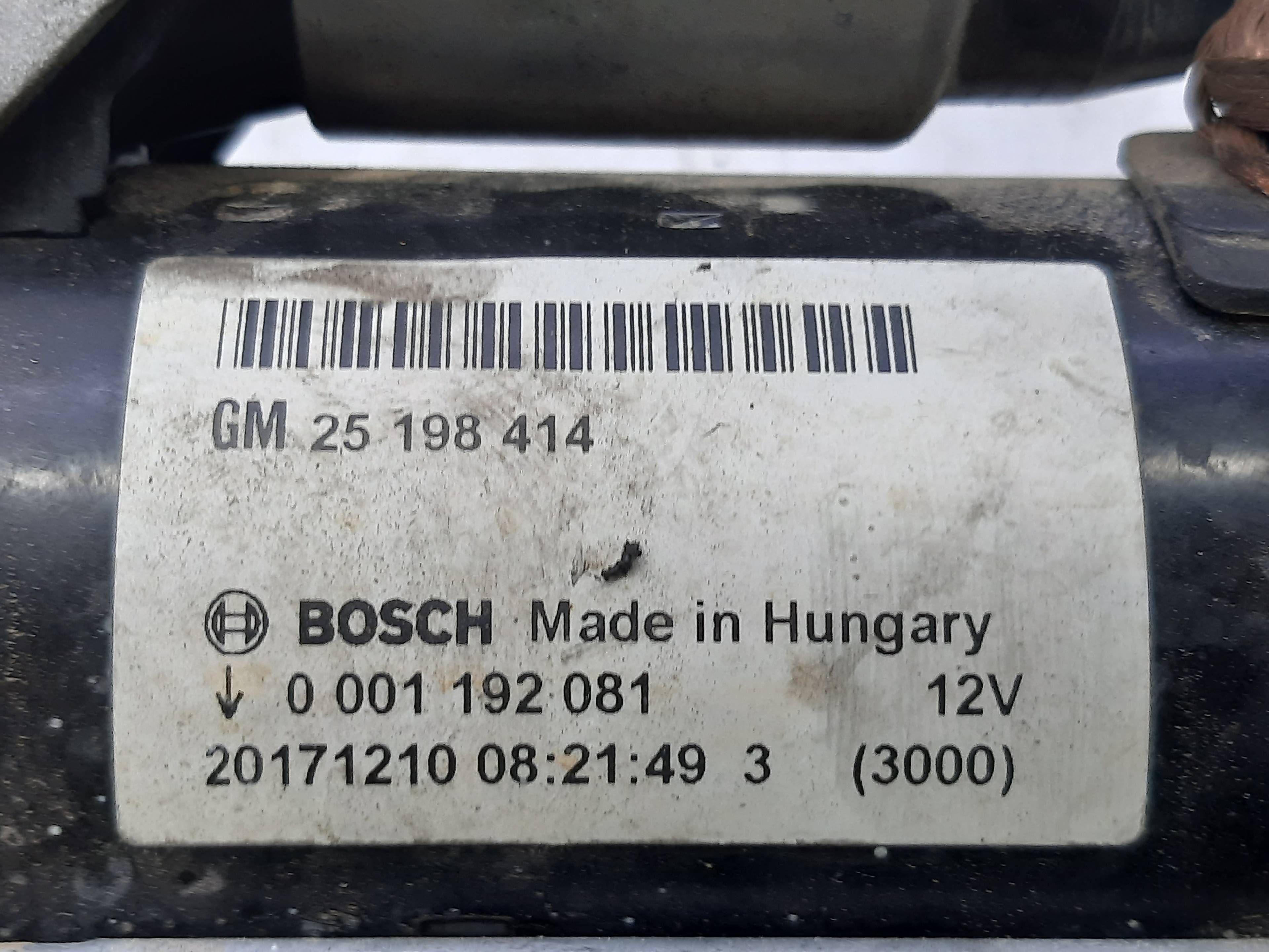 OPEL Corsa D (2006-2020) Starter auto 25198414 22445666