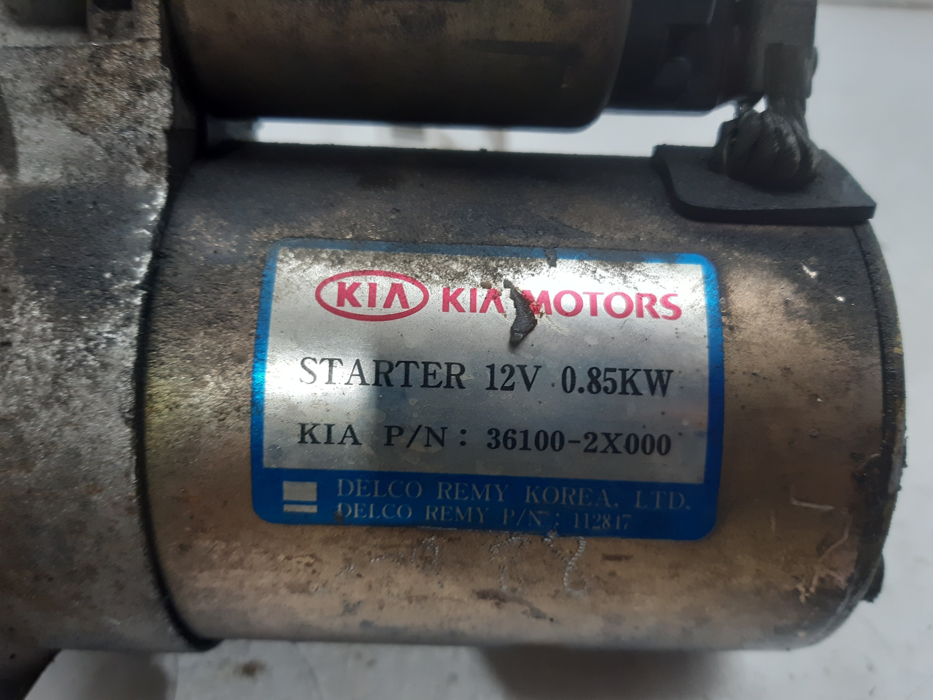 KIA Shuma 2 generation (2001-2004) Starter Motor 361002X000 18659092