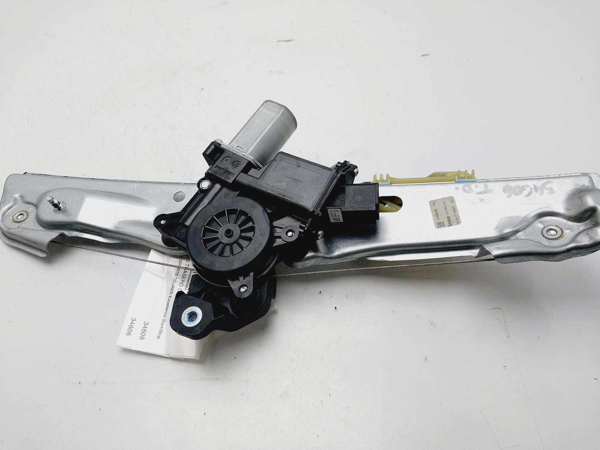 OPEL Astra K (2015-2021) Rear Right Door Window Regulator 13406678 25425677