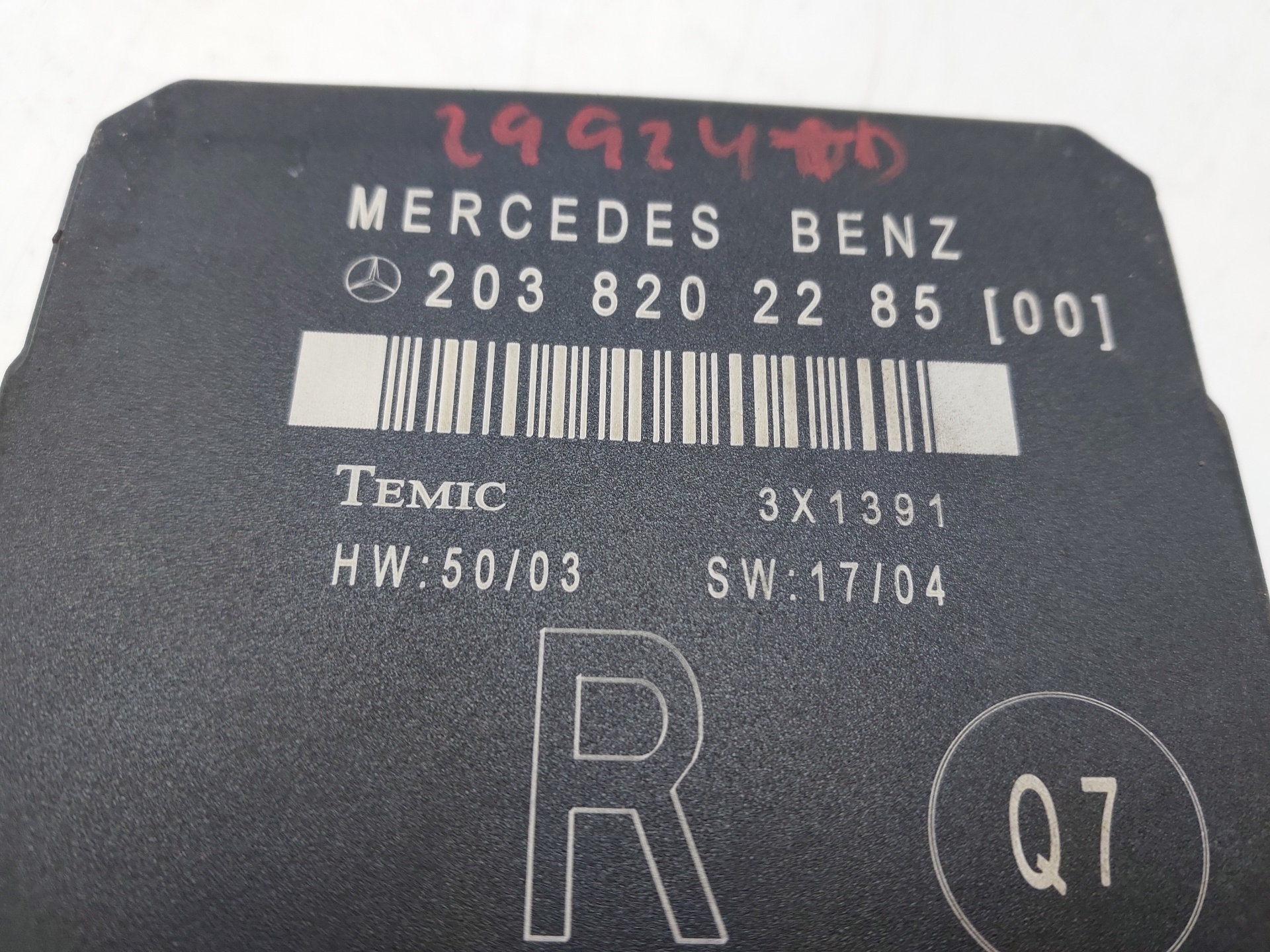 MERCEDES-BENZ C-Class W203/S203/CL203 (2000-2008) Kiti valdymo blokai 2038202285 24074439