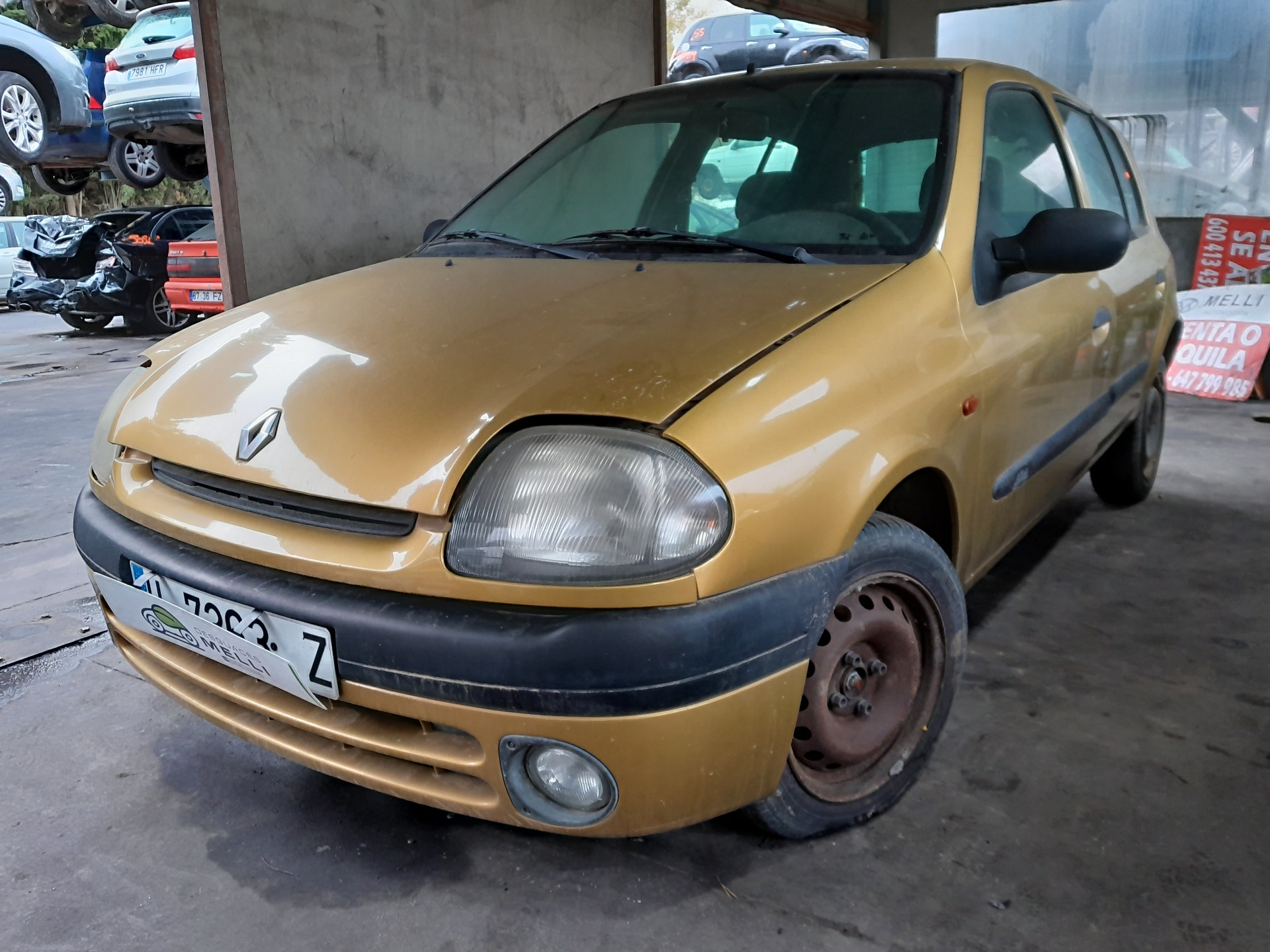 VAUXHALL Clio 2 generation (1998-2013) Galinės kairės durys 7751472475 21448388