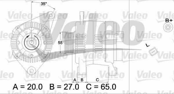 BMW Megane 2 generation (2002-2012) Генератор 7700431943 20168762