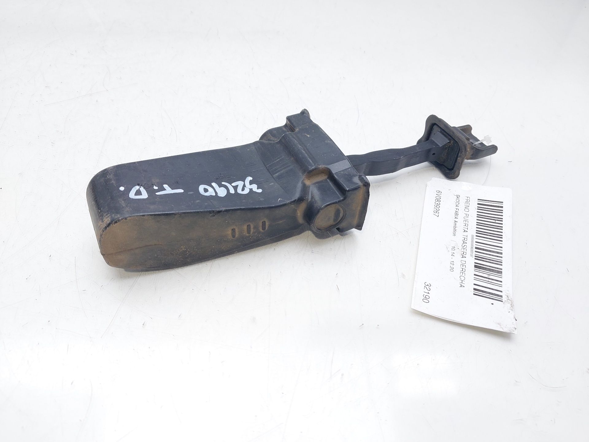 SKODA Yeti 1 generation (2009-2018) Rear Right Door Limiter 6V0839267 21246593