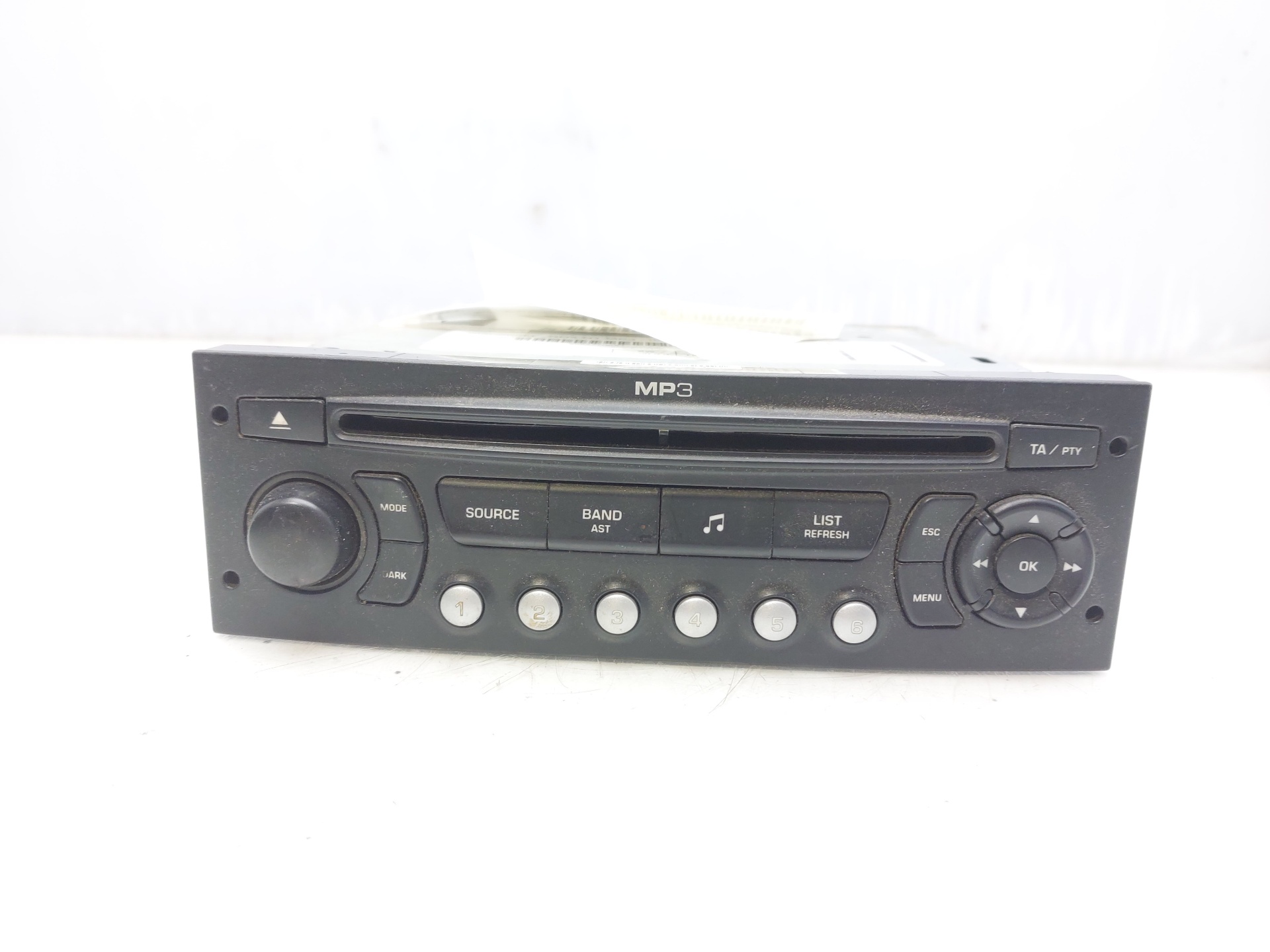 PEUGEOT 307 1 generation (2001-2008) Music Player Without GPS 9664770077 22473516