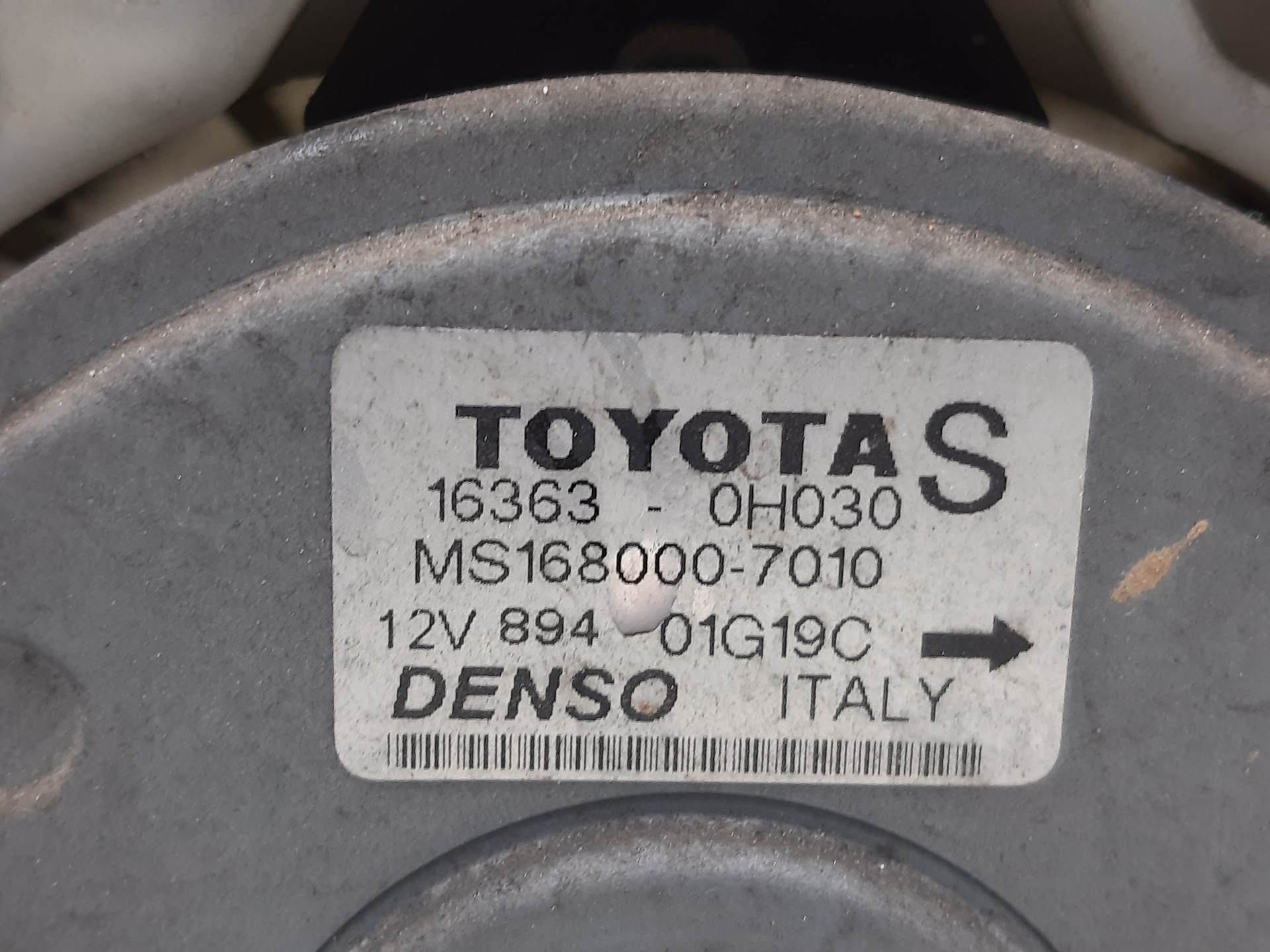 TOYOTA Corolla E120 (2000-2008) Diffuser Fan 163630H030 24759153