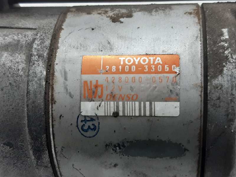 TOYOTA Yaris 1 generation (1999-2005) Starter Motor 2810033050 20190315