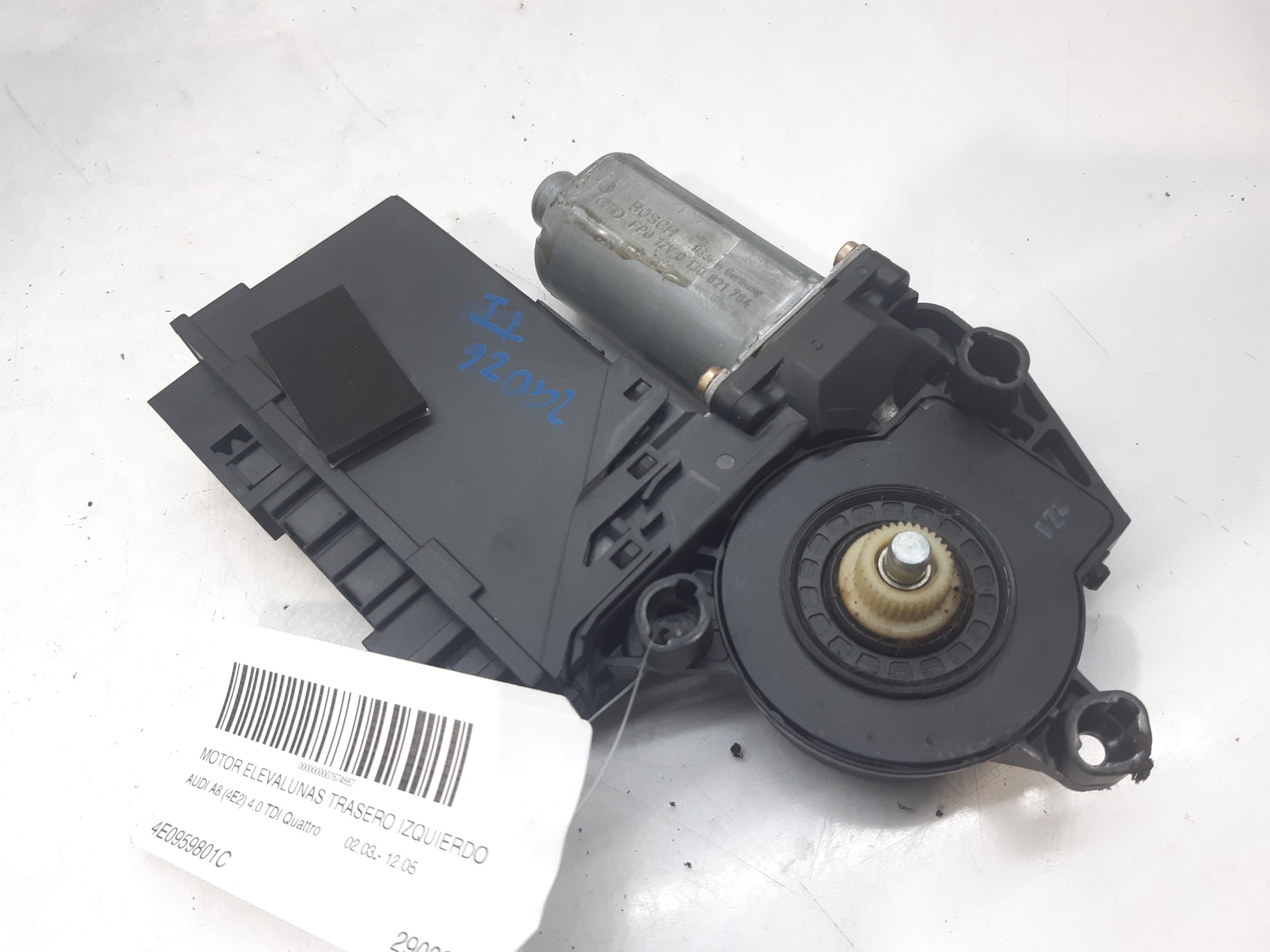 VAUXHALL A8 D3/4E (2002-2010) Motor de control geam ușa  stânga spate 4E0959801C 24930106