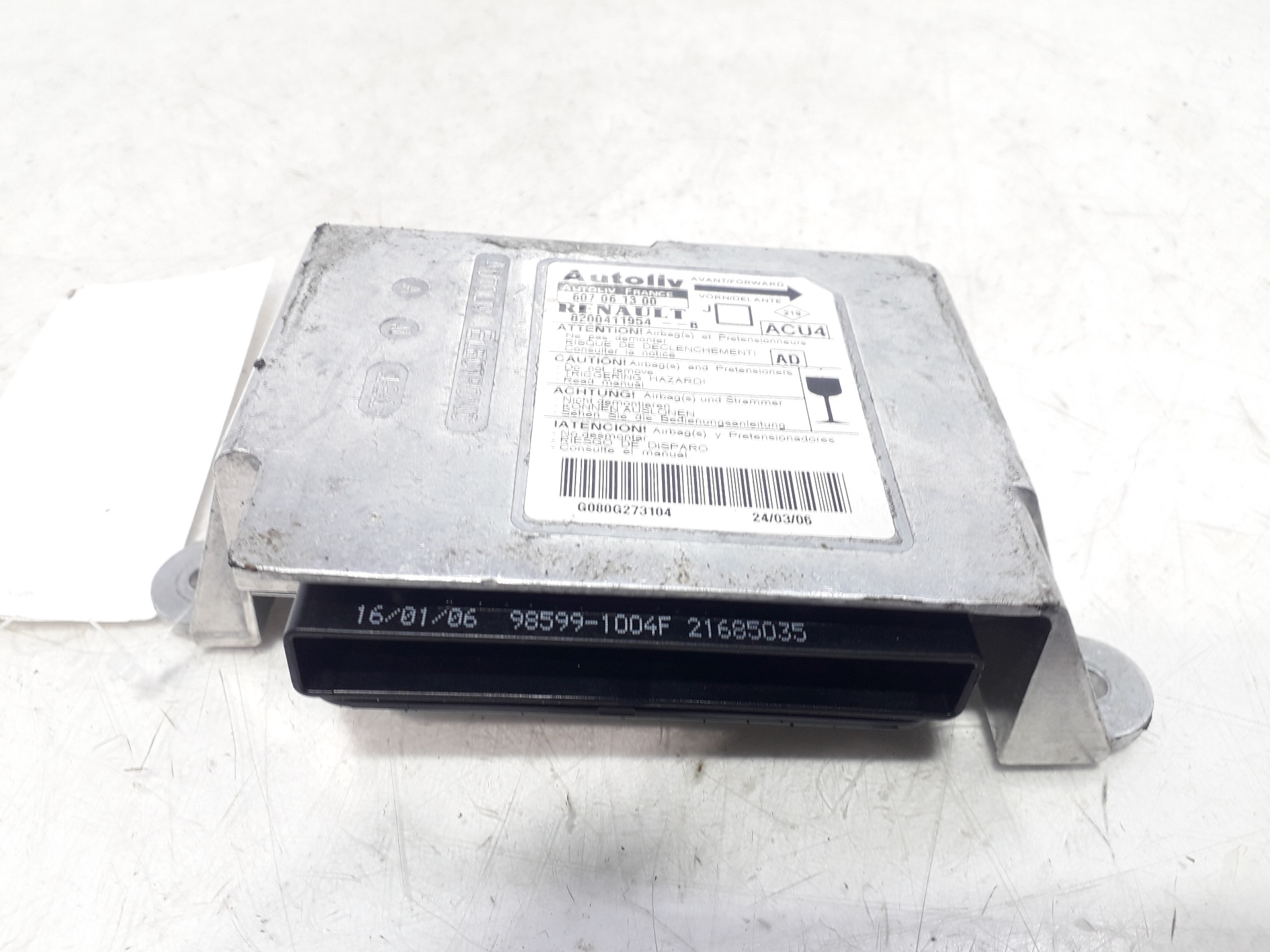 RENAULT Scenic 2 generation (2003-2010) SRS Control Unit 8200411954 22018829