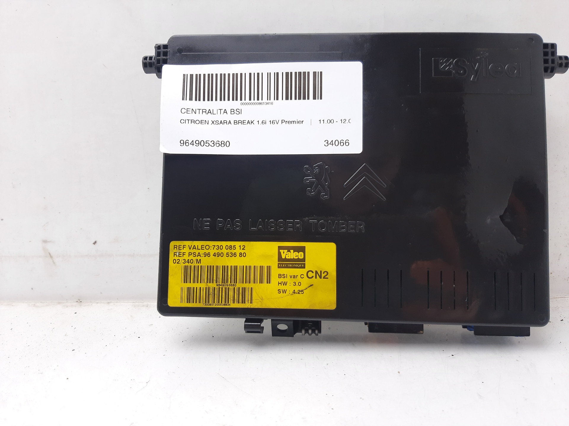 CITROËN Xsara 1 generation (1997-2004) Comfort Control Unit 9649053680 23798805