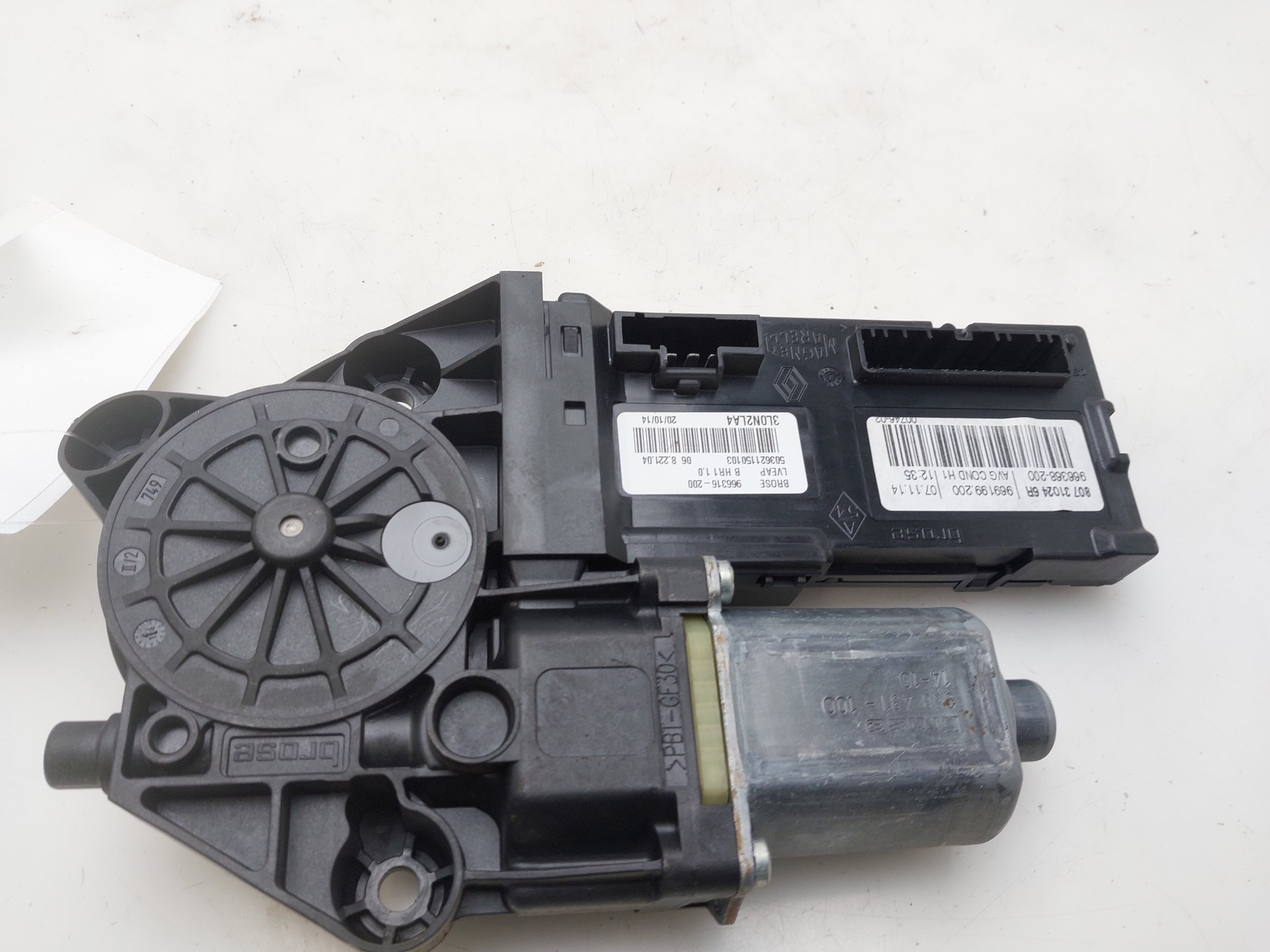 RENAULT Megane 3 generation (2008-2020) Front Left Door Window Regulator Motor 807310246R 24760319