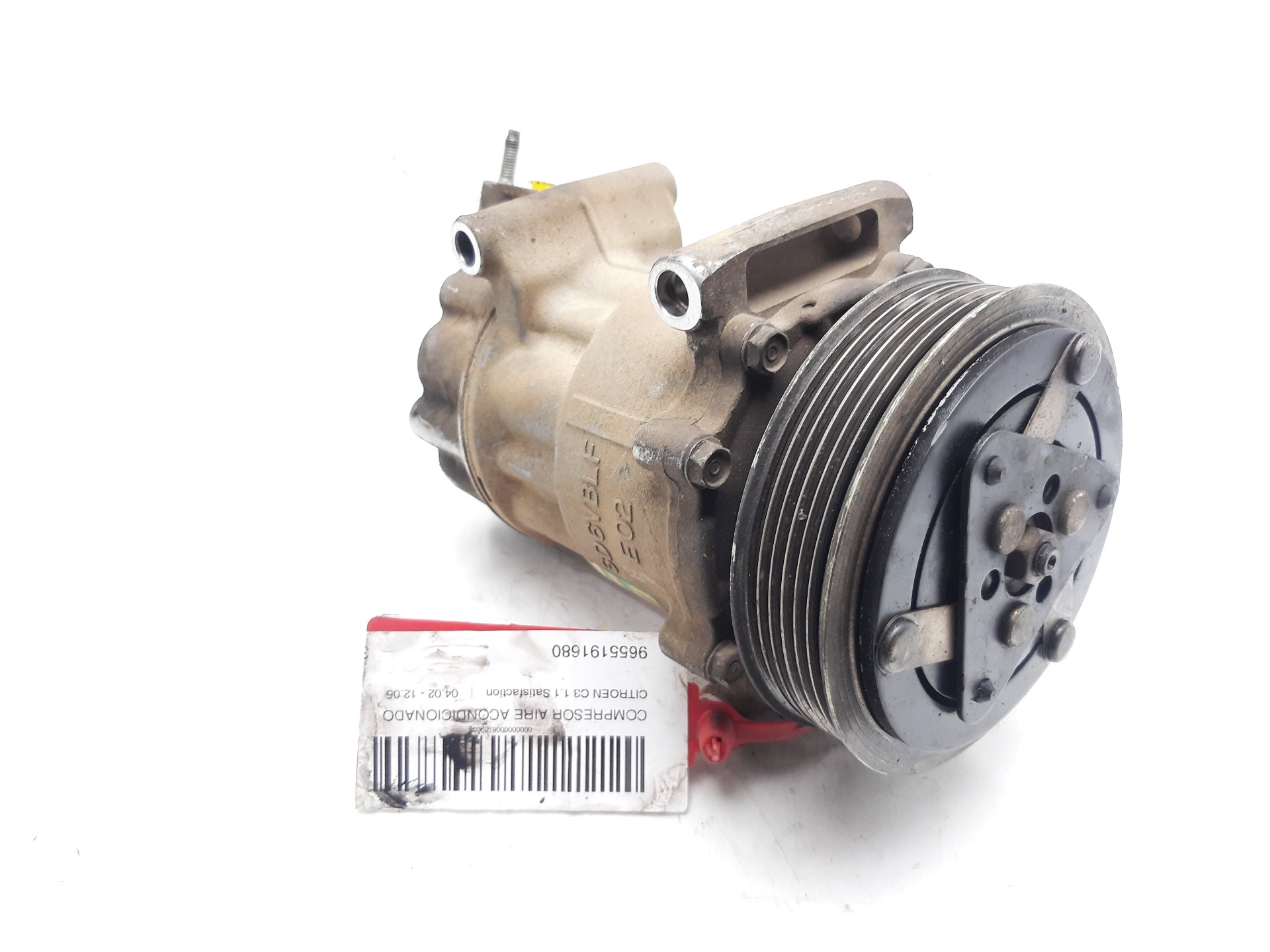 CITROËN C3 1 generation (2002-2010) Air Condition Pump 9655191680 24758998