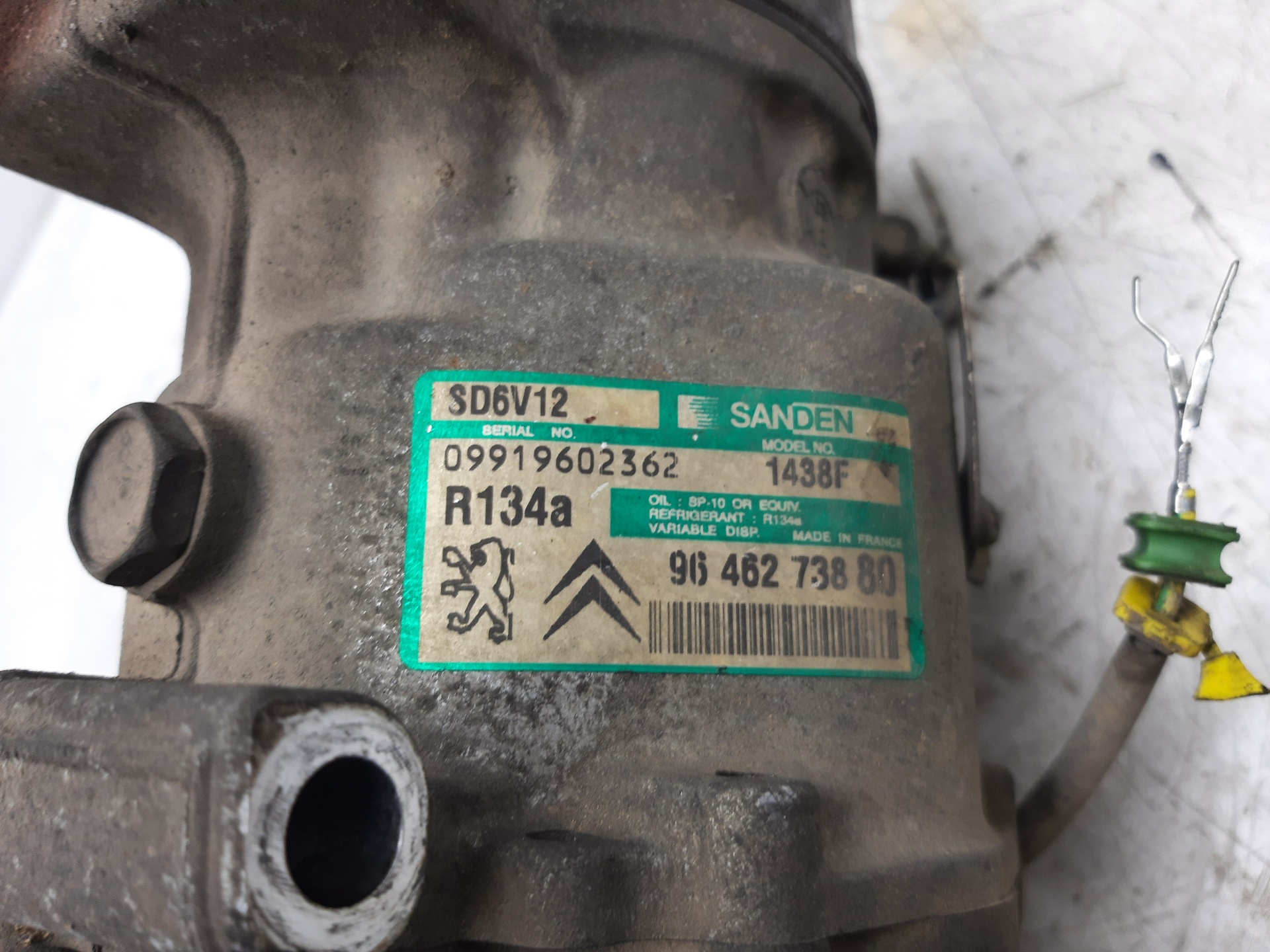 CITROËN Xsara 1 generation (1997-2004) Pompe de climatisation 9646273880 21088047