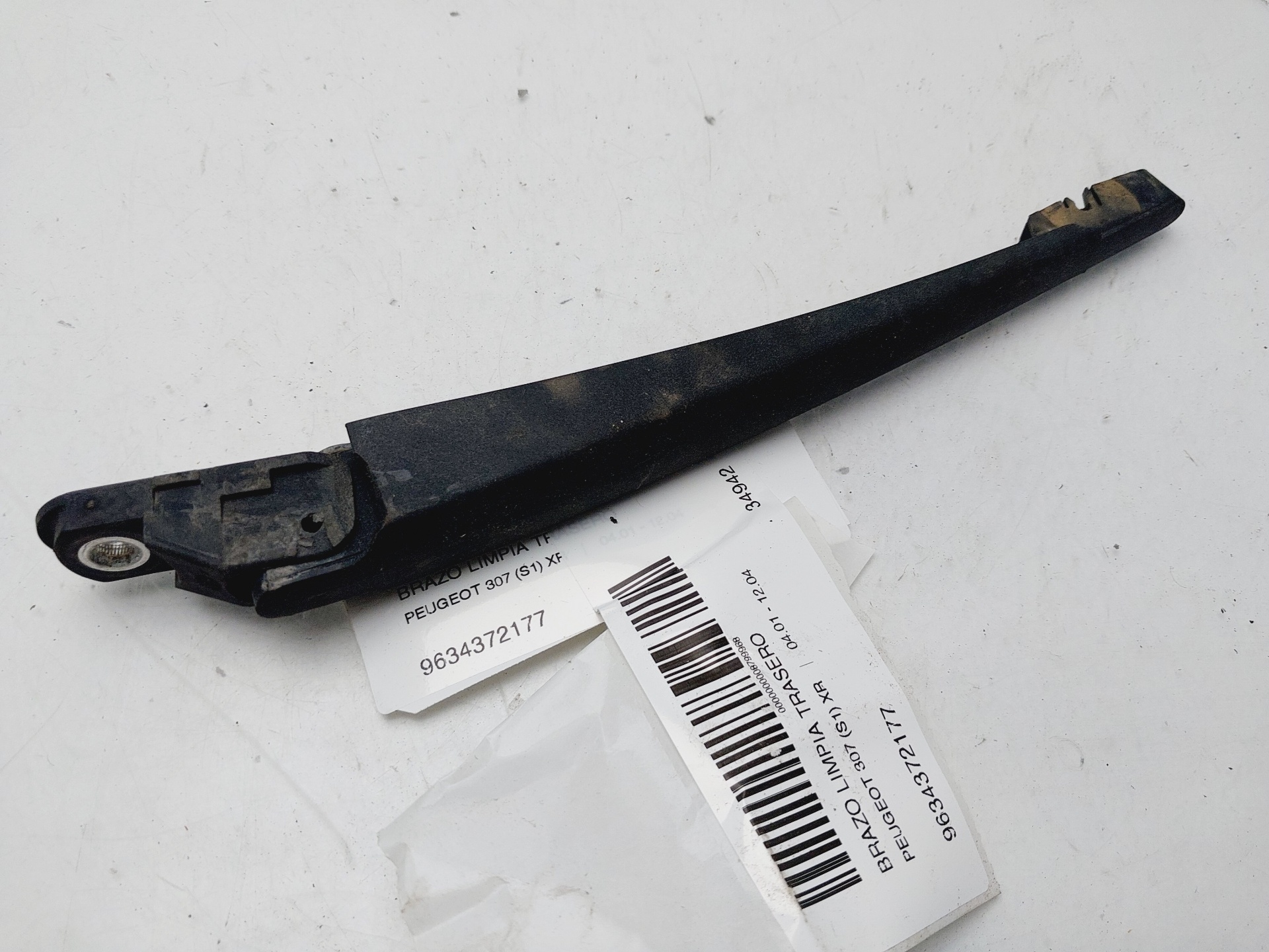 PEUGEOT 307 1 generation (2001-2008) Tailgate Window Wiper Arm 9634372177 25425302