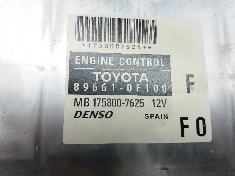 TOYOTA Corolla Verso 1 generation (2001-2009) Engine Control Unit ECU 896610F100 20175483