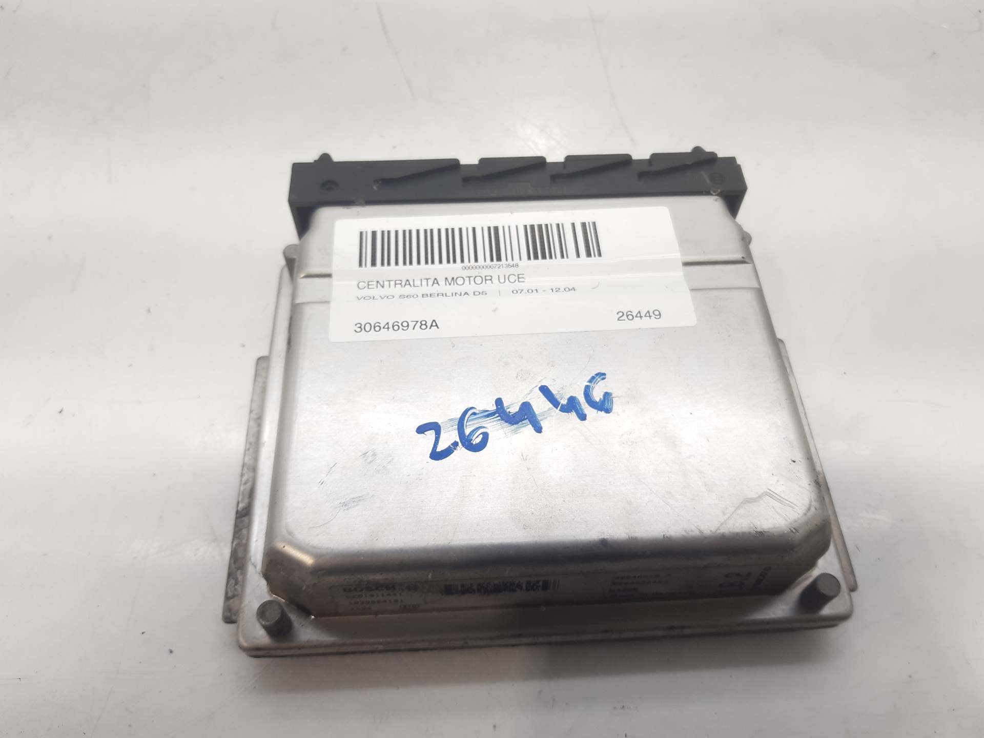 VOLVO S60 1 generation (2000-2009) Calculateur d'unité de commande du moteur 30646978A 22309527