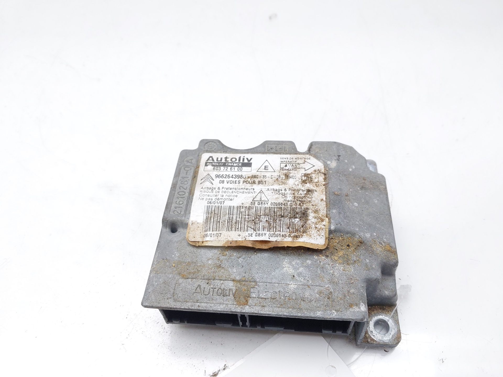 CITROËN C4 1 generation (2004-2011) Блок SRS 9662643980 22470651