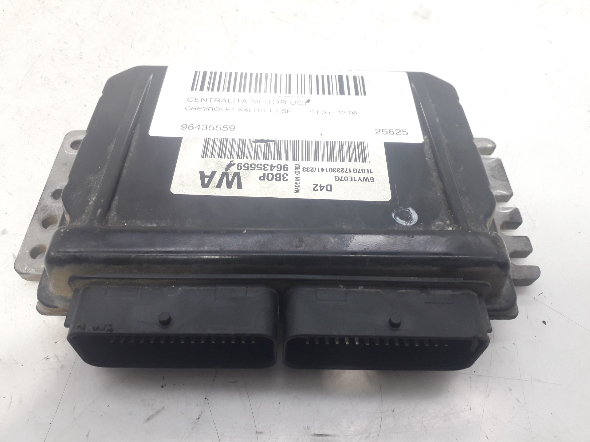 DAEWOO Kalos 1 generation (2002-2020) Motorstyrenhet ECU 96435559 22018569