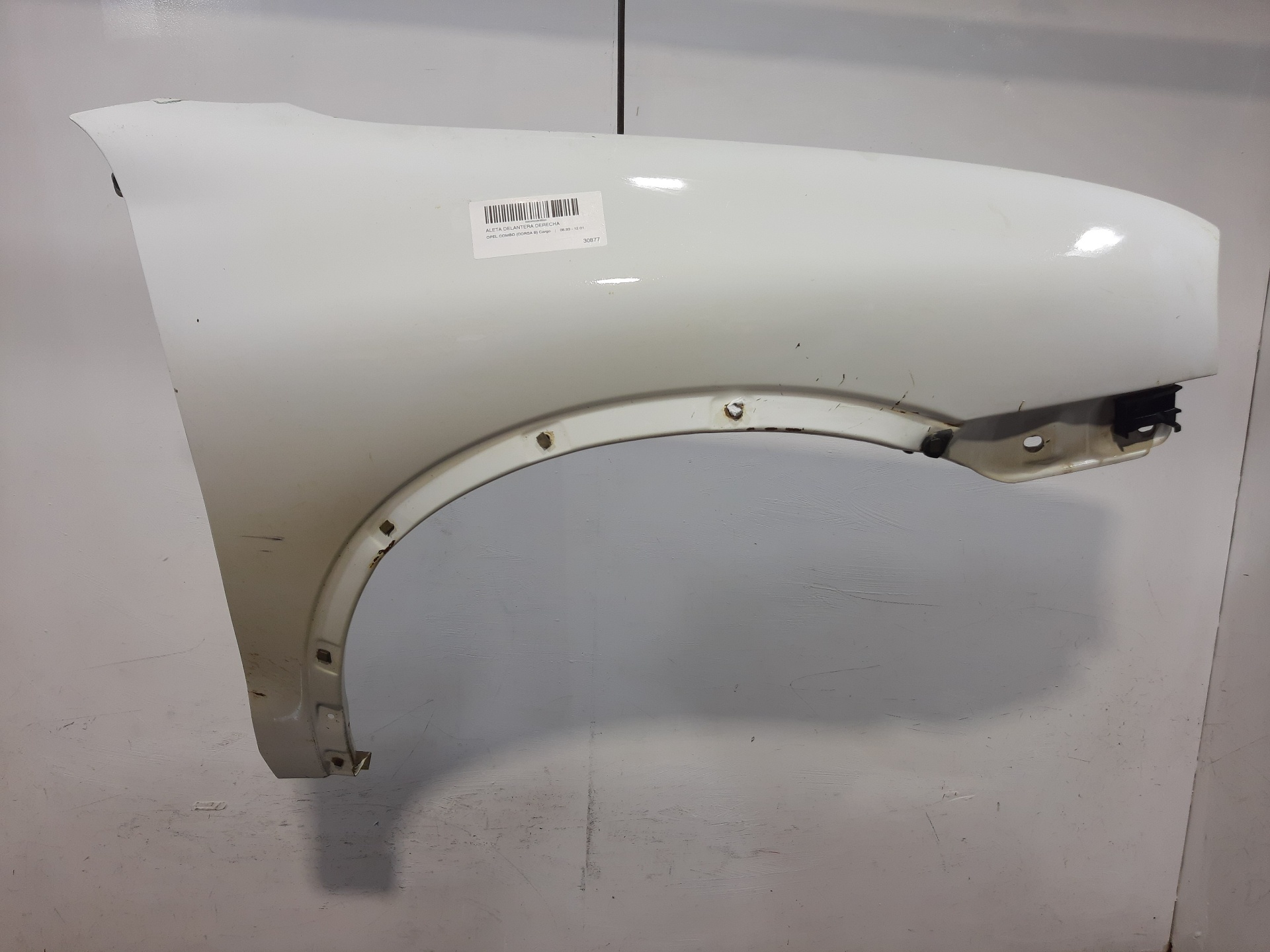 OPEL Combo B (1993-2001) Front Right Fender 90387049 23015096