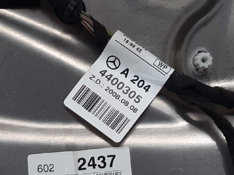 MERCEDES-BENZ C-Class W204/S204/C204 (2004-2015) Priekšējo labo durvju logu pacēlājs A2047600834 18503495