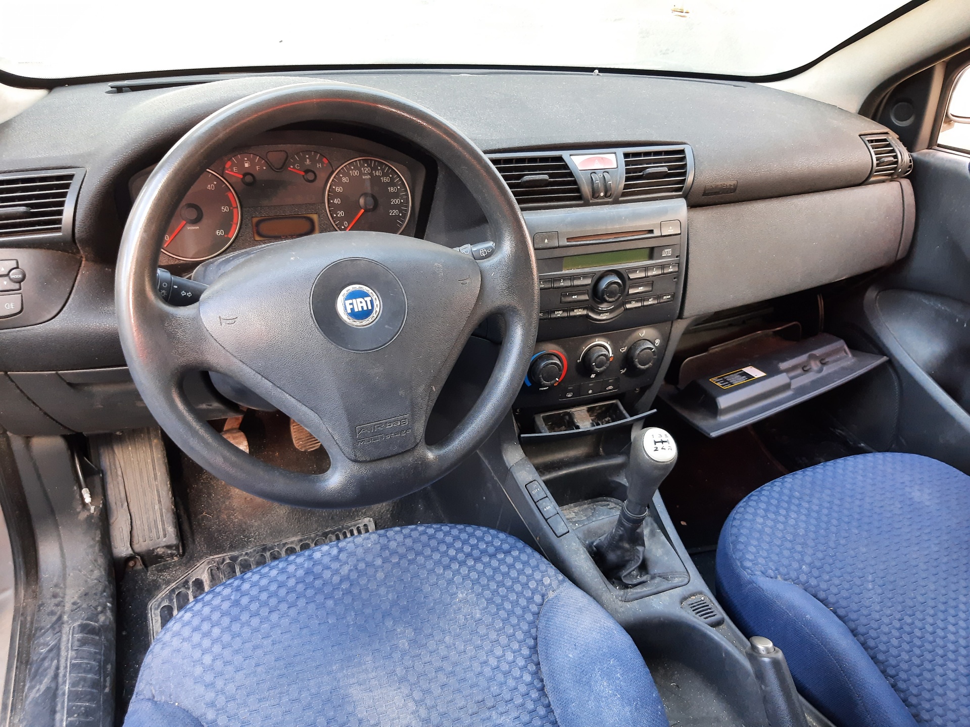 FIAT Stilo 1 generation (2001-2010) Steering Wheel 07352969540 22343515