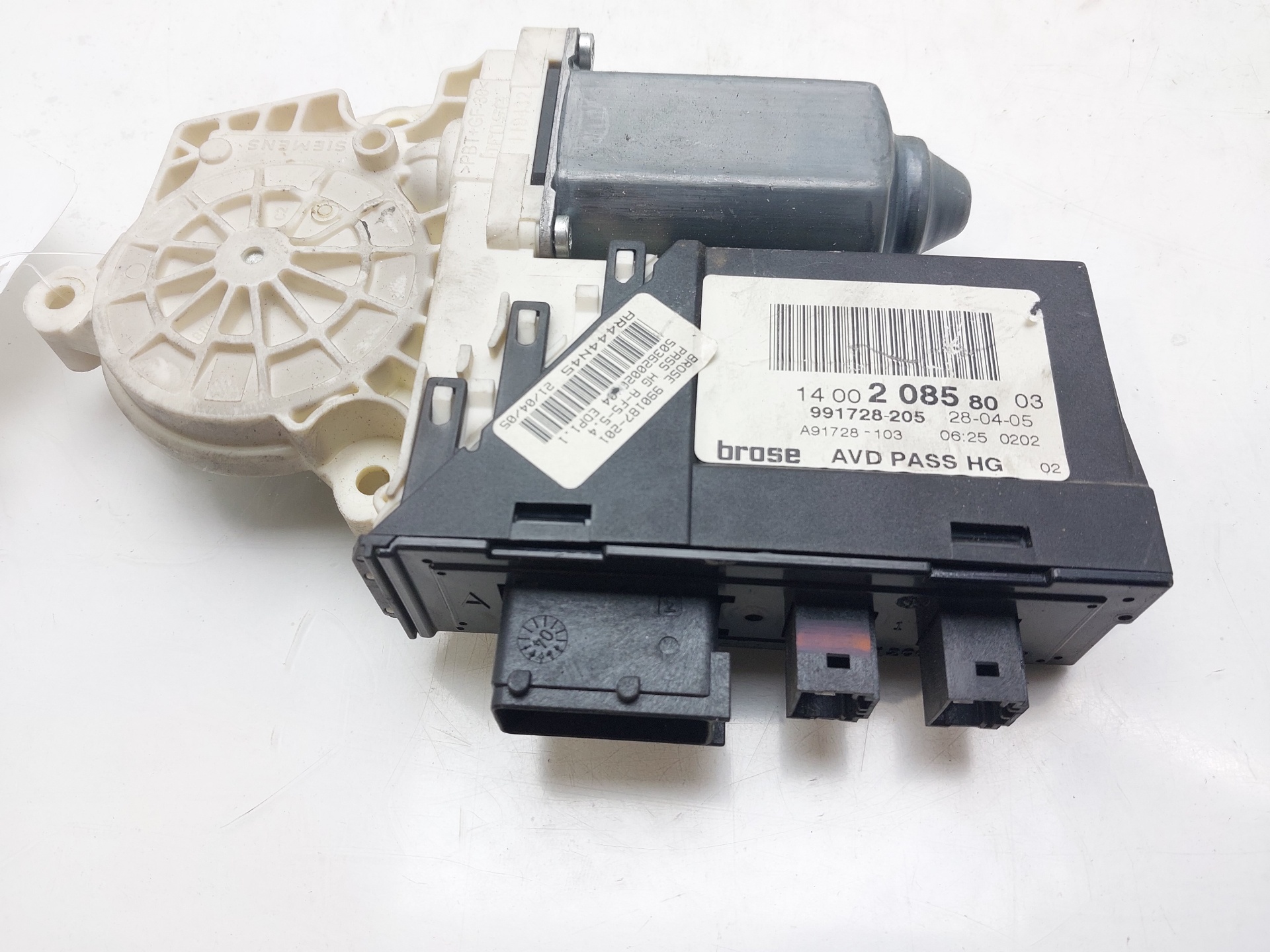 FIAT Ulysse 2 generation (2002-2010) Front Right Door Window Control Motor 1400208580 21642692