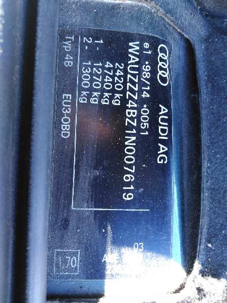 AUDI A6 C5/4B (1997-2004) Front Left Shock Absorber 4Z7616039 19384859