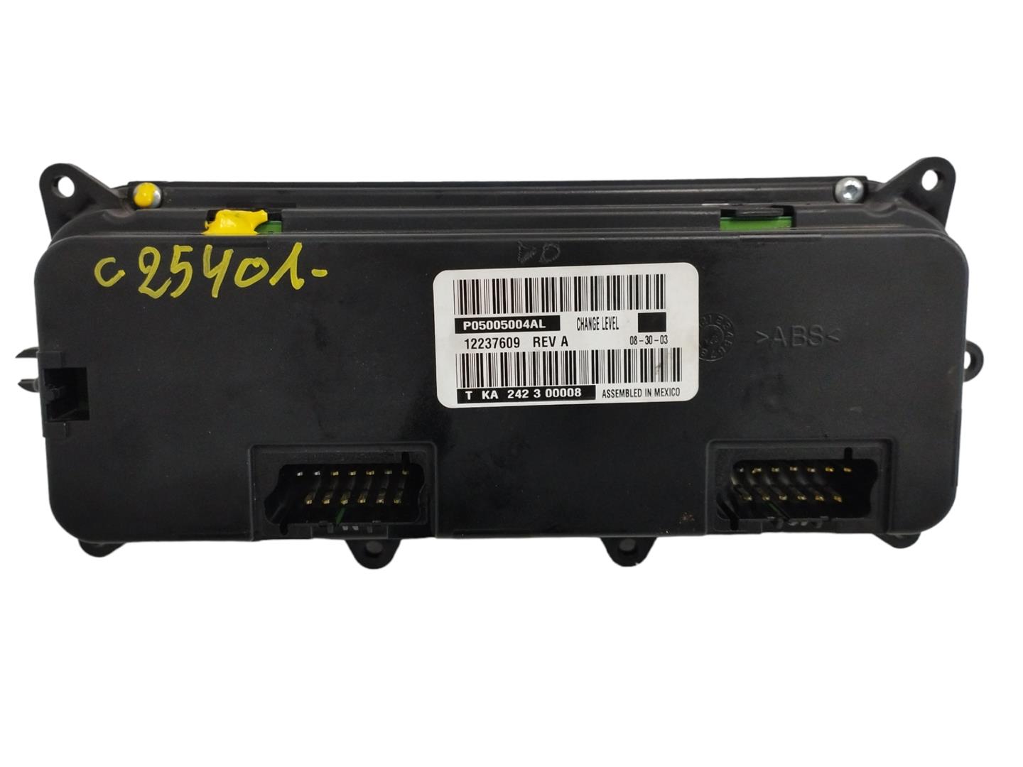 CHRYSLER Sebring 2 generation (2001-2007) Climate  Control Unit P05005004AL, OBSERVARFOTOS 22289435