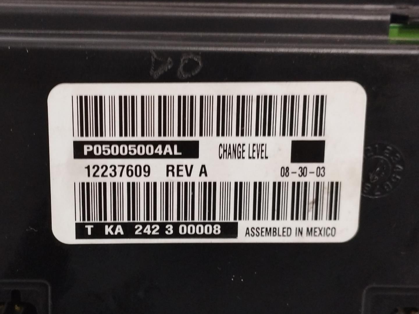 CHRYSLER Sebring 2 generation (2001-2007) Unitate de control al climei P05005004AL, OBSERVARFOTOS 22289435