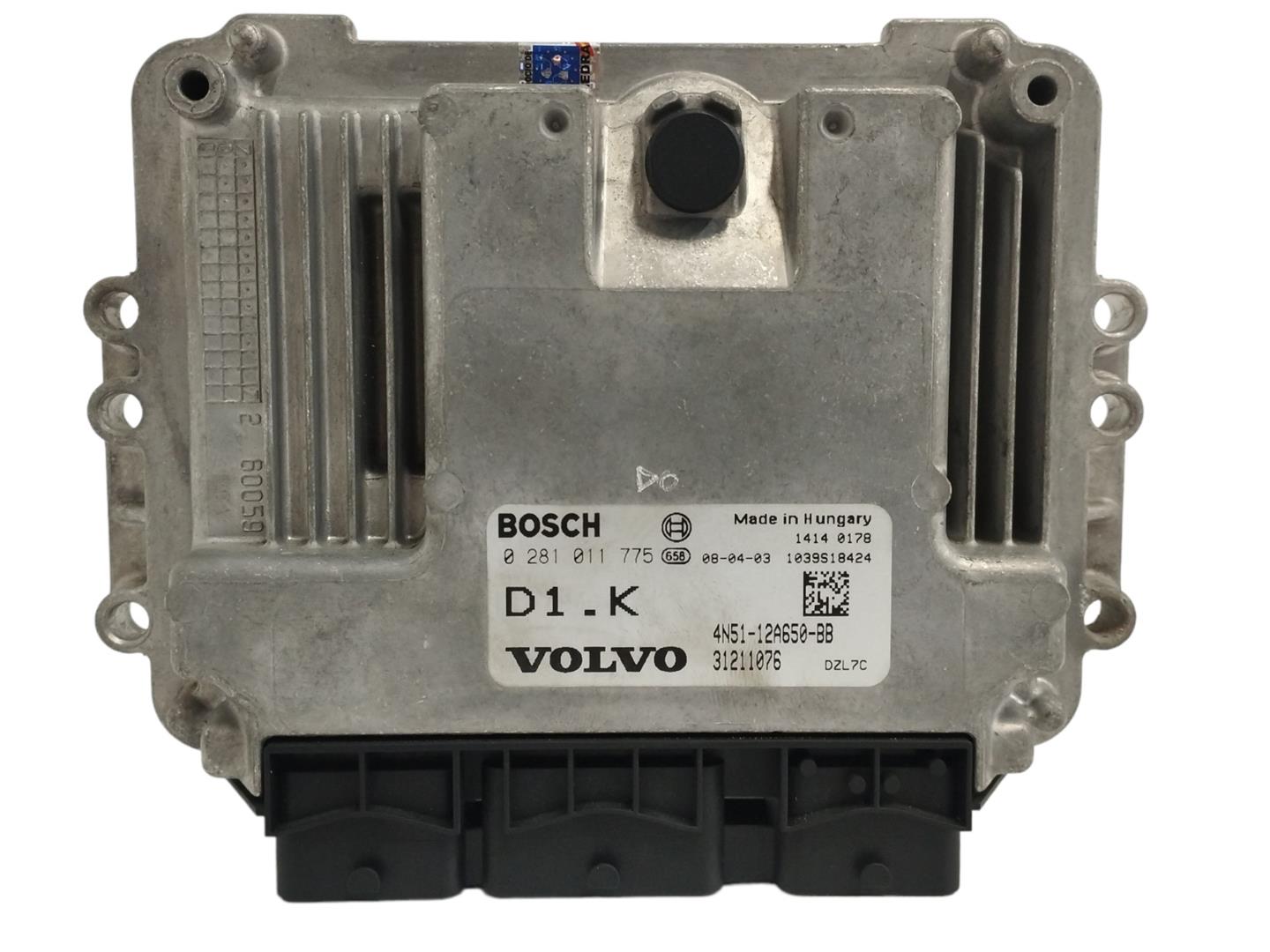 VOLVO C30 1 generation (2006-2013) Calculateur d'unité de commande du moteur 31211076, 4N5112A650BB, 0281011775 24058575