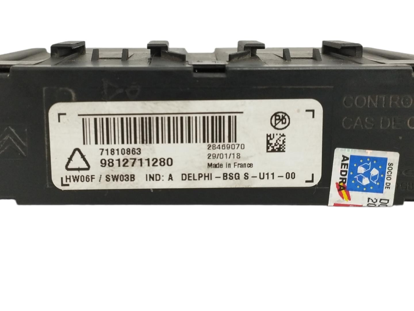 CITROËN C4 Picasso 2 generation (2013-2018) Other Control Units 9812711280 22289677