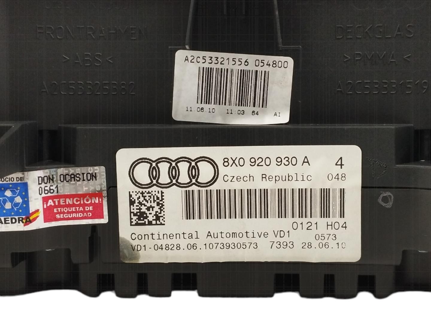 AUDI A7 C7/4G (2010-2020) Speedometer 8X0920930A,A2C53321556 19385625