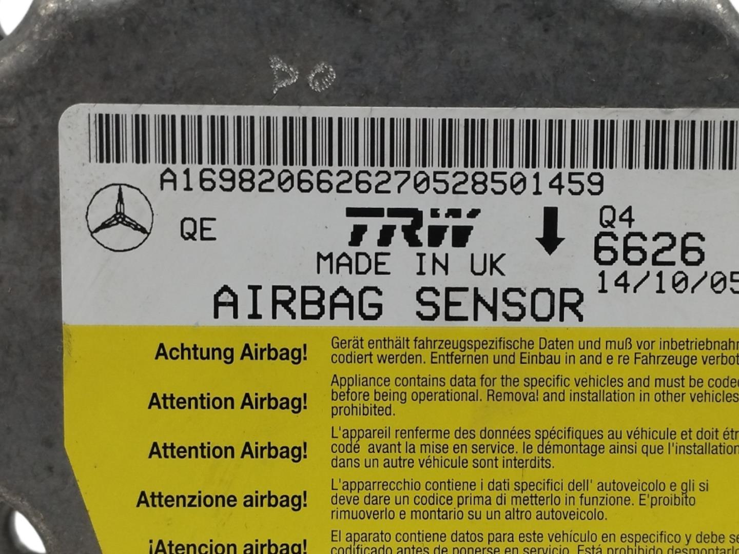 MERCEDES-BENZ B-Class W245 (2005-2011) Блок SRS A169820662 22289427