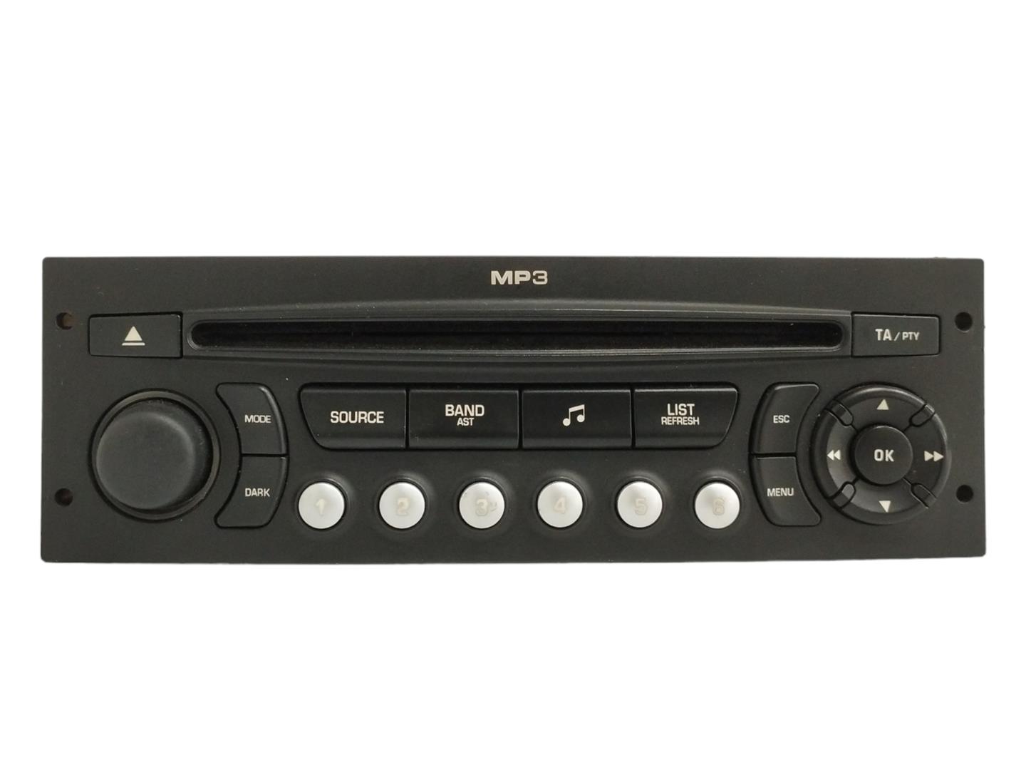 PEUGEOT 207 1 generation (2006-2009) Music Player Without GPS 96633422XT, A2C53119559 21187033