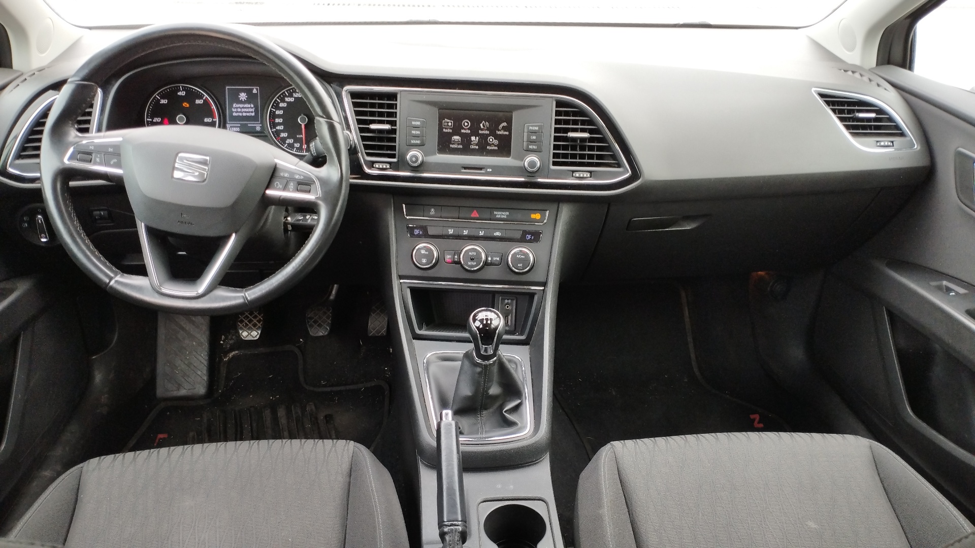 SEAT Leon 3 generation (2012-2020) Priekinių dešinių durų veidrodis PLASTICODAÑADO, 6CABLES 19350085
