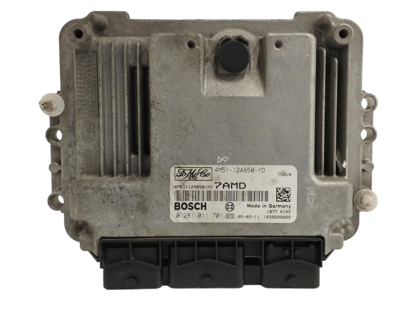 FORD Focus 2 generation (2004-2011) Moottorin ohjausyksikkö ECU 4M5112A650YD, 0281011701 22785771