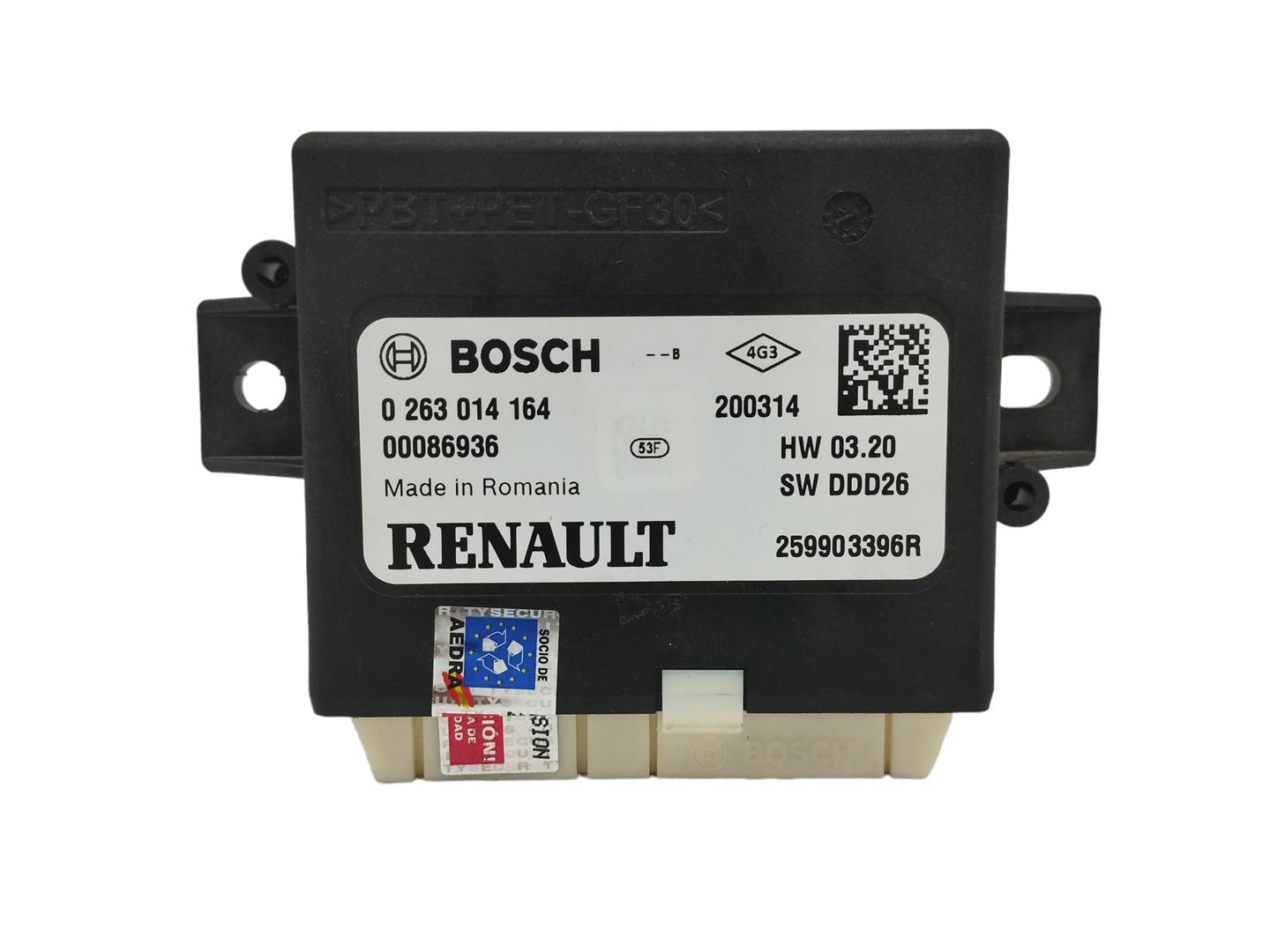 RENAULT Kadjar 1 generation (2015-2024) Other Control Units 259903396R, 0263014164 22785394