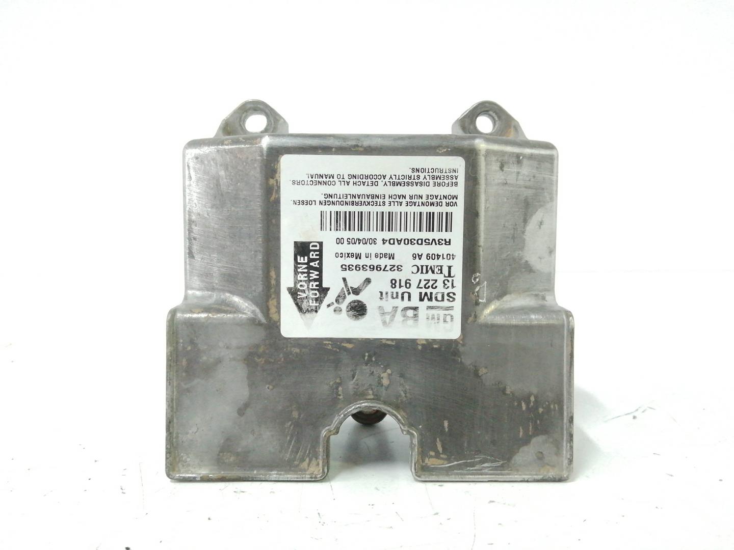 OPEL Astra H (2004-2014) SRS Control Unit 13227918, 327963935 19338512