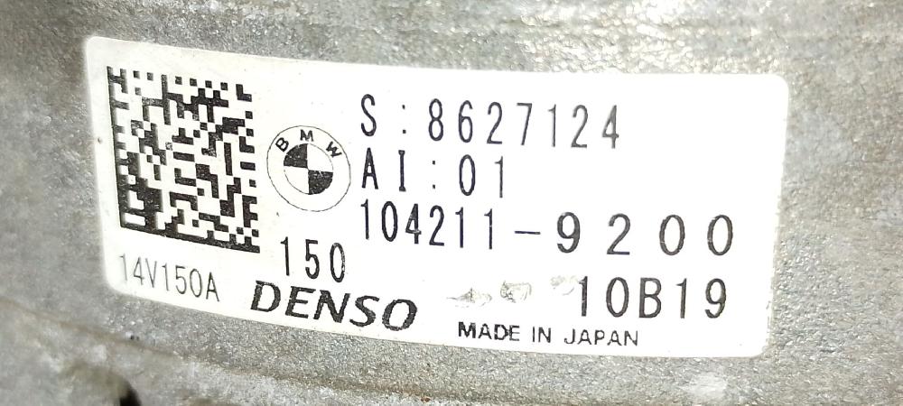 Alternador 1042119200 de Bmw X1 (f48) 2017-0 192 CV - pieza usada
