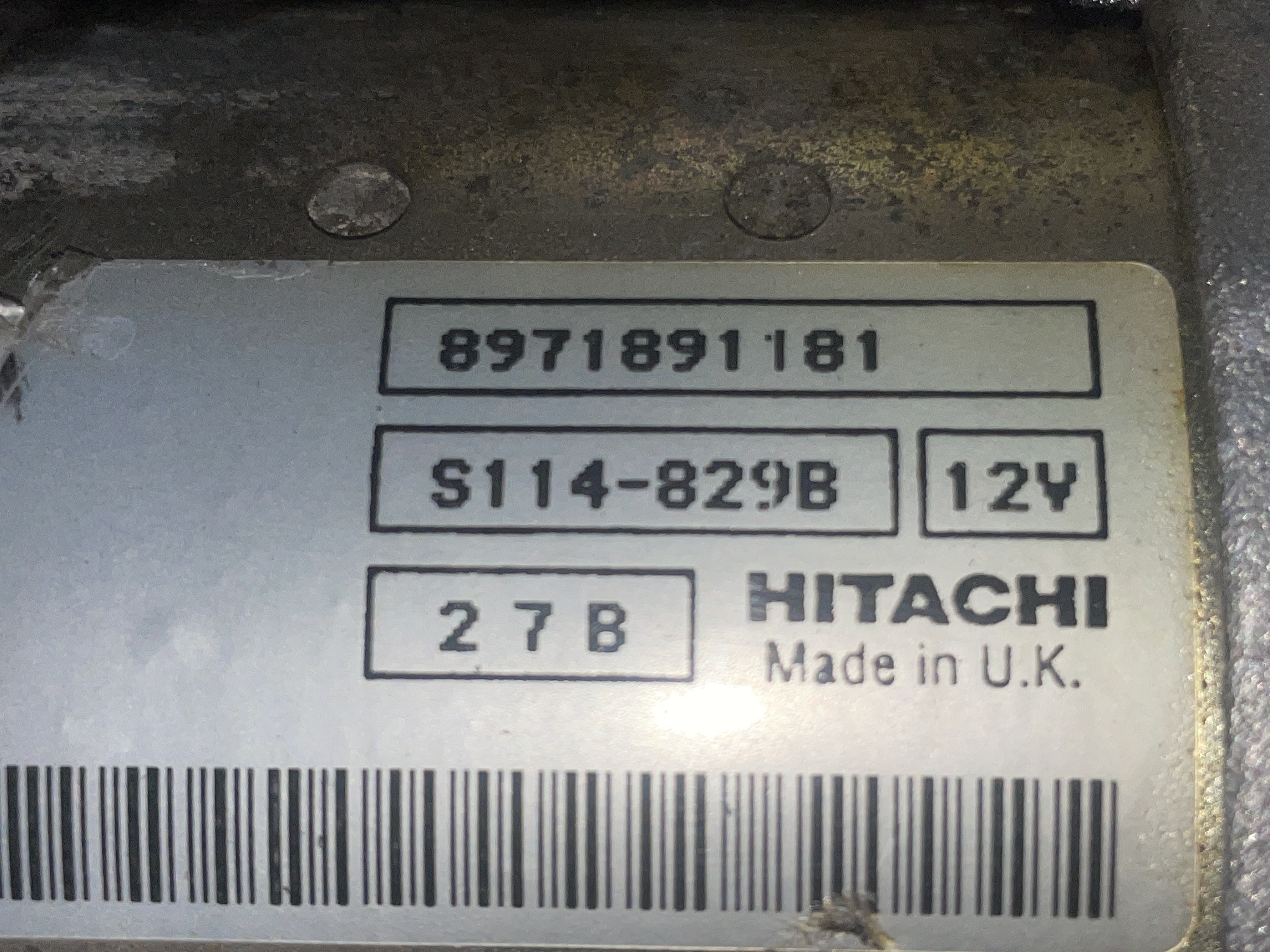 OPEL Astra H (2004-2014) Starteris 8971891181, HITACHI, S114-829B 23549095