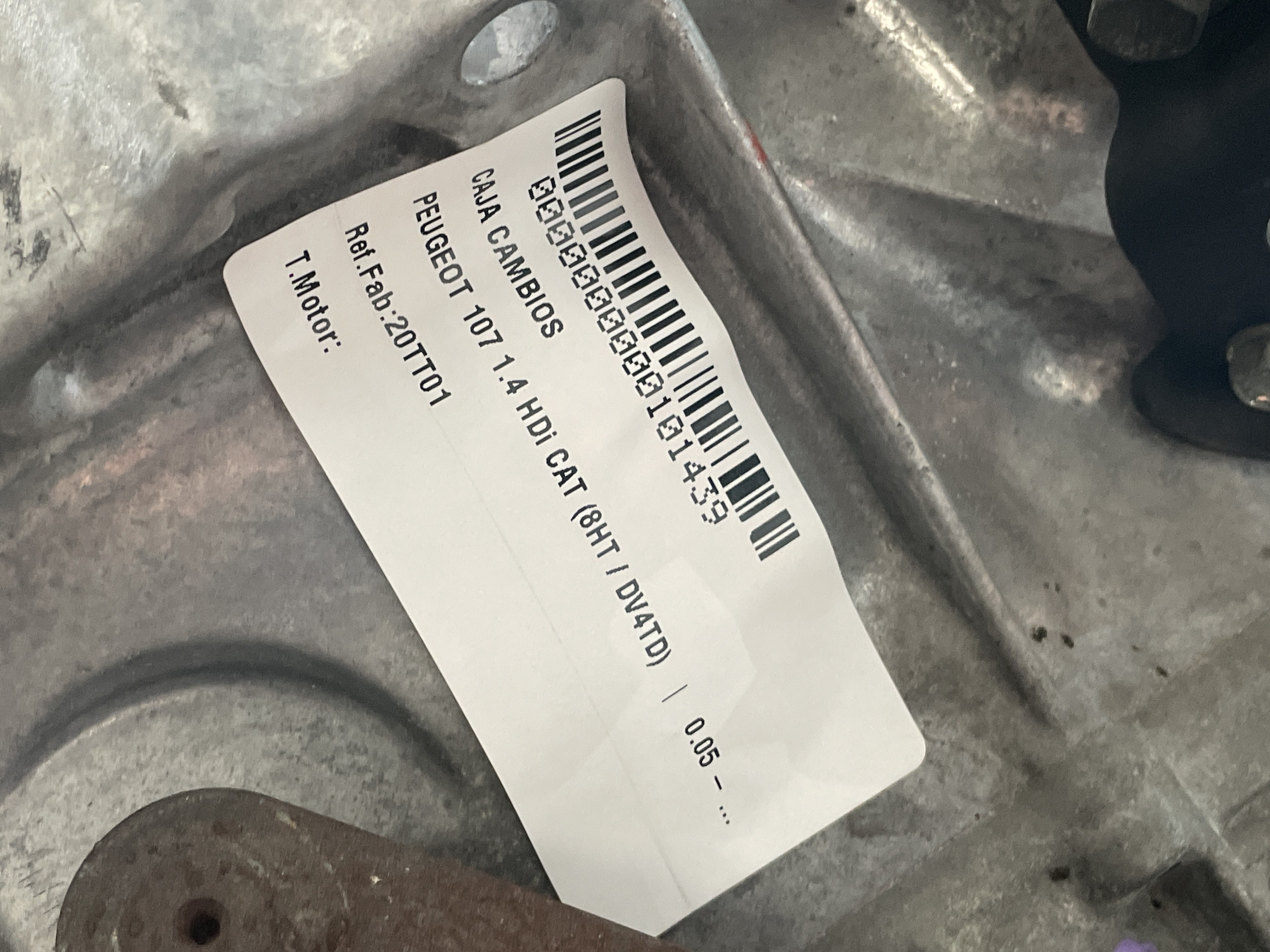 PEUGEOT 107 Peugeot 107 (2005-2014) Gearbox 20TT01 21585109