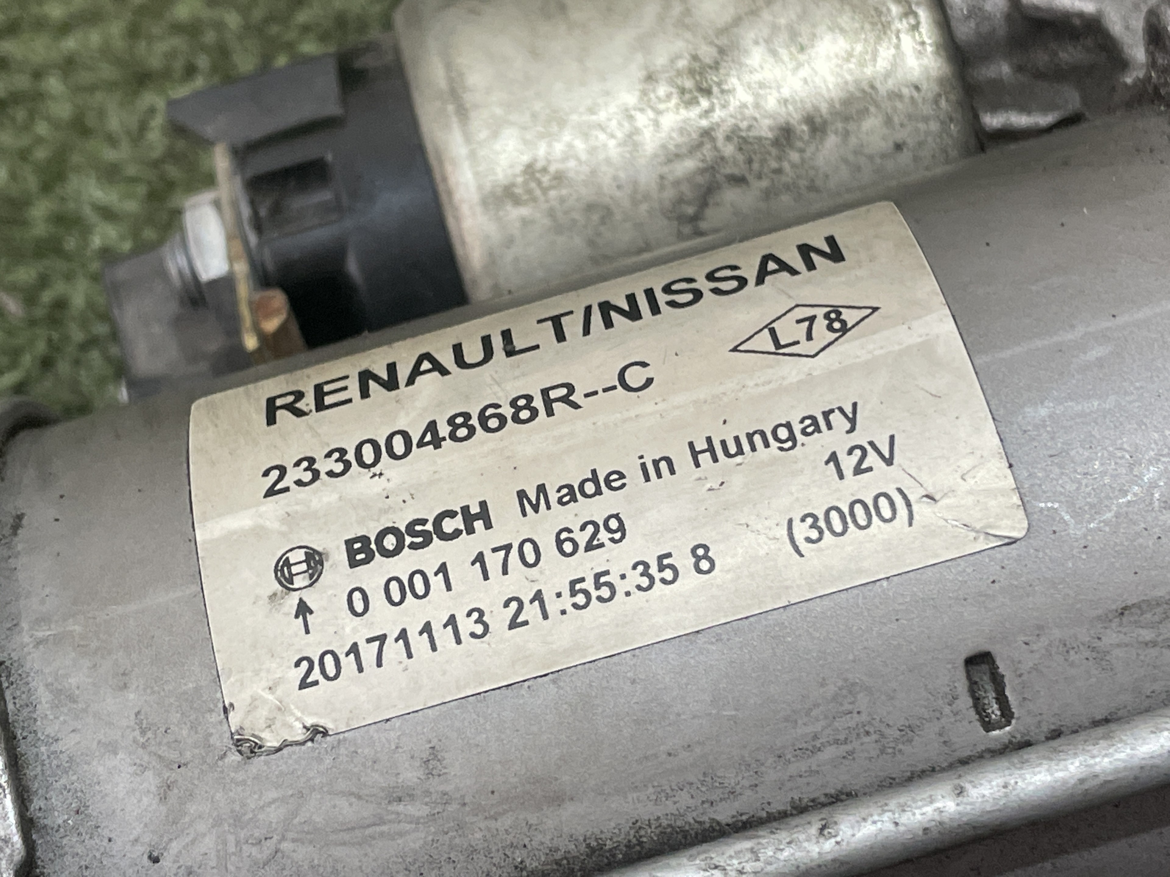 RENAULT Megane 3 generation (2008-2020) Starter Motor 0001170629,233004868R 23843926