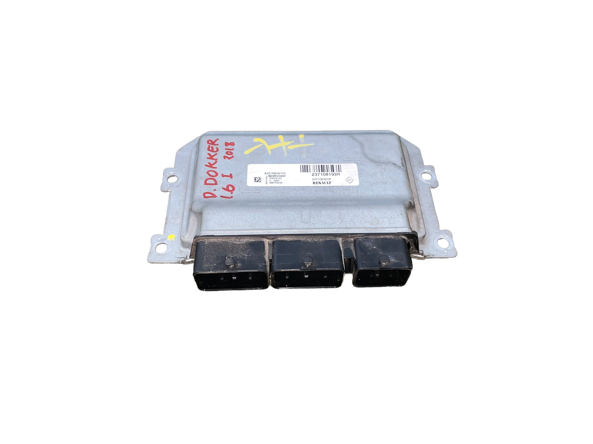 DACIA Duster 1 generation (2010-2017) Moottorin ohjausyksikkö ECU 237108193R 24951014