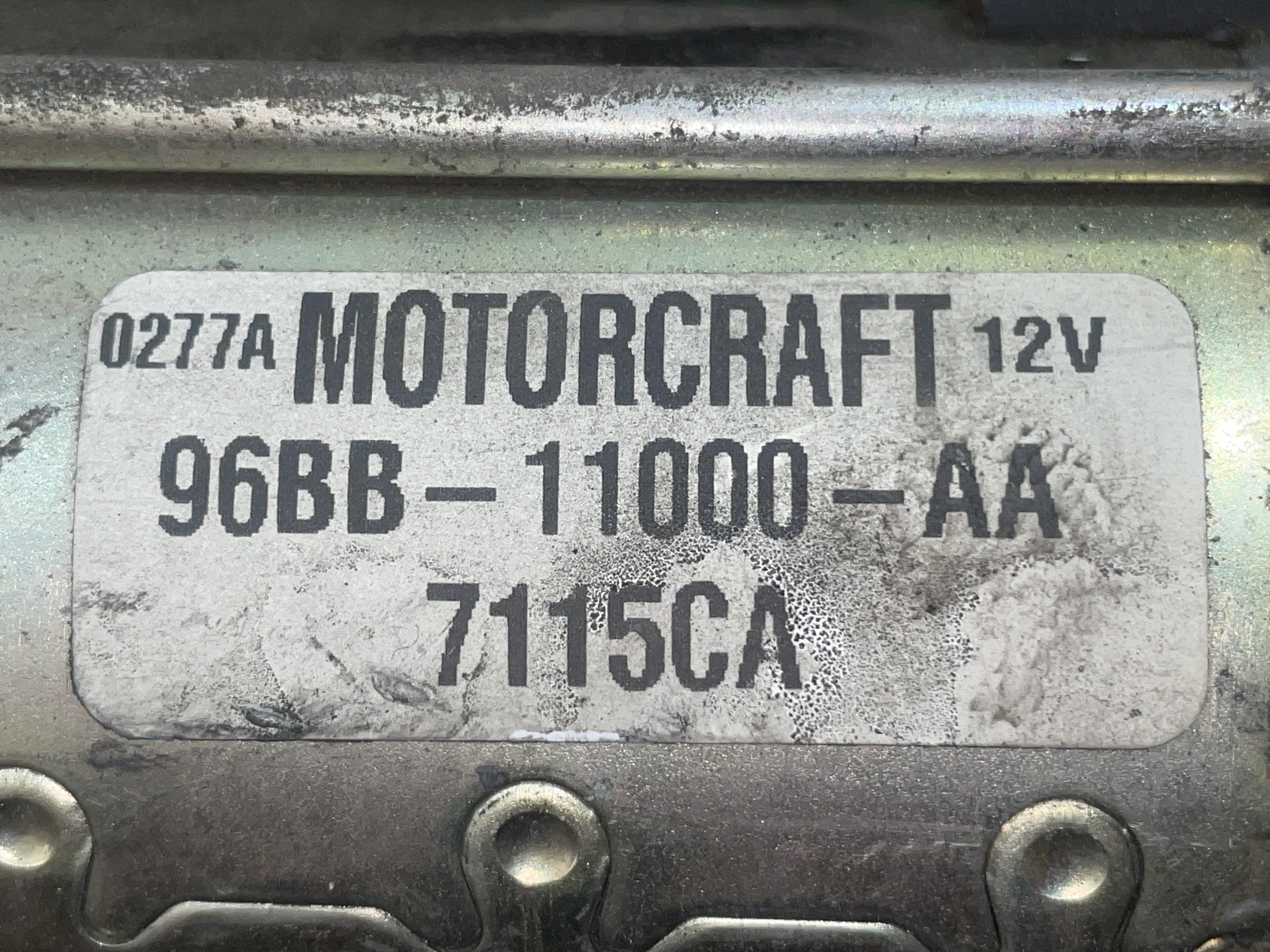 FORD Mondeo 1 generation (1993-1996) Стартер MOTORCRAFT,96BB11000AA,96BB11000AA 23549292