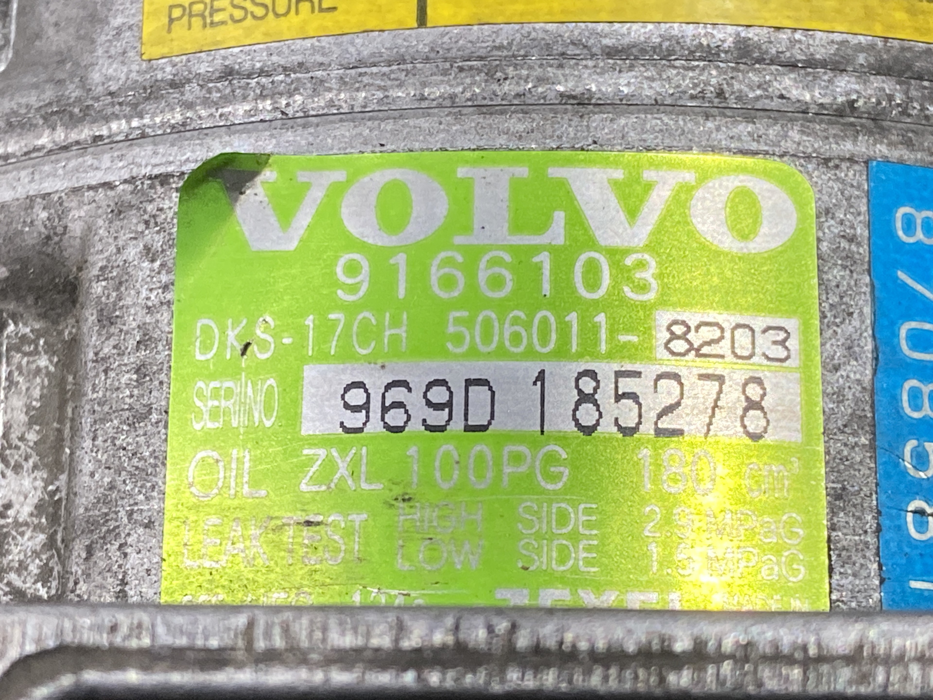 VOLVO S80 1 generation (1998-2006) Klímaszivattyú 9166103,ZEXEL,506011-8203 24950400