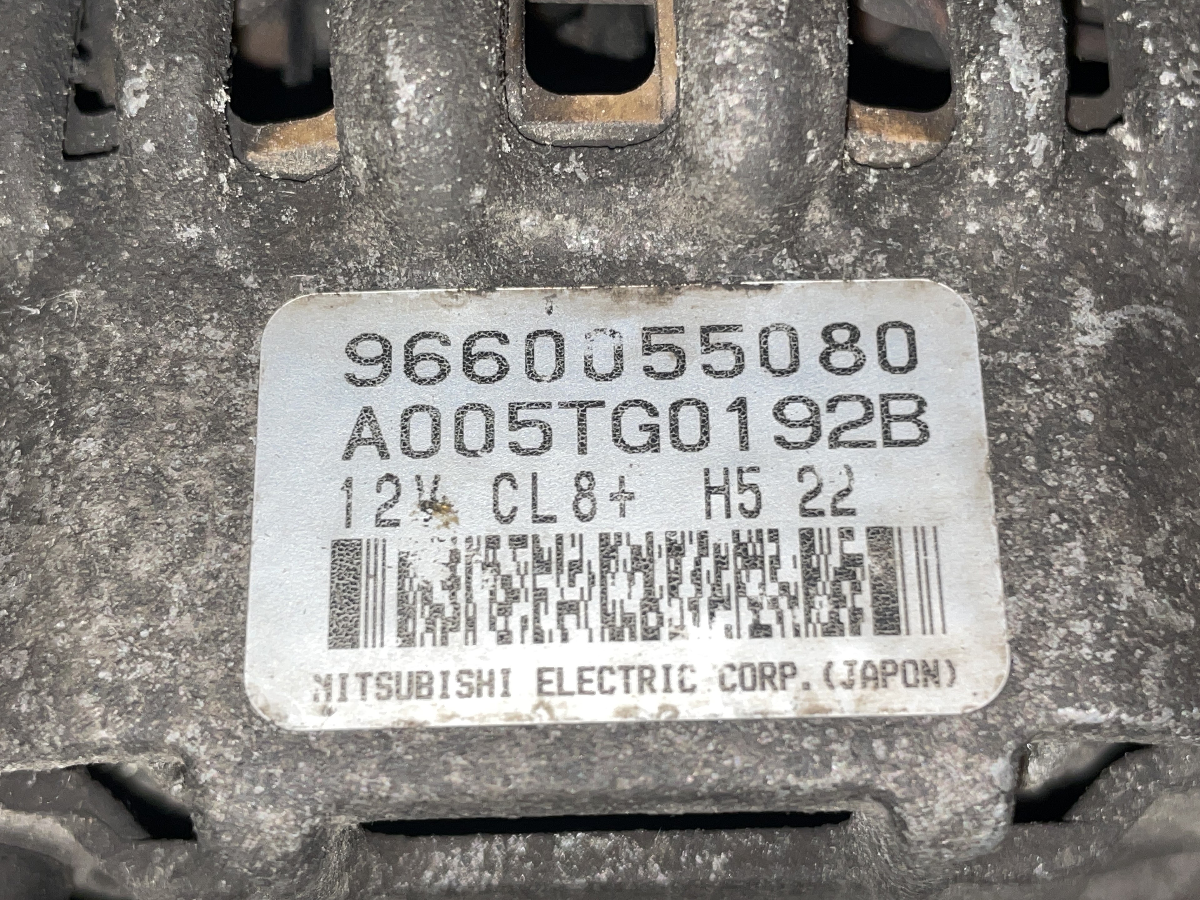 CITROËN C2 1 generation (2003-2009) Генератор A005TG0192B, 9660055080 23553831