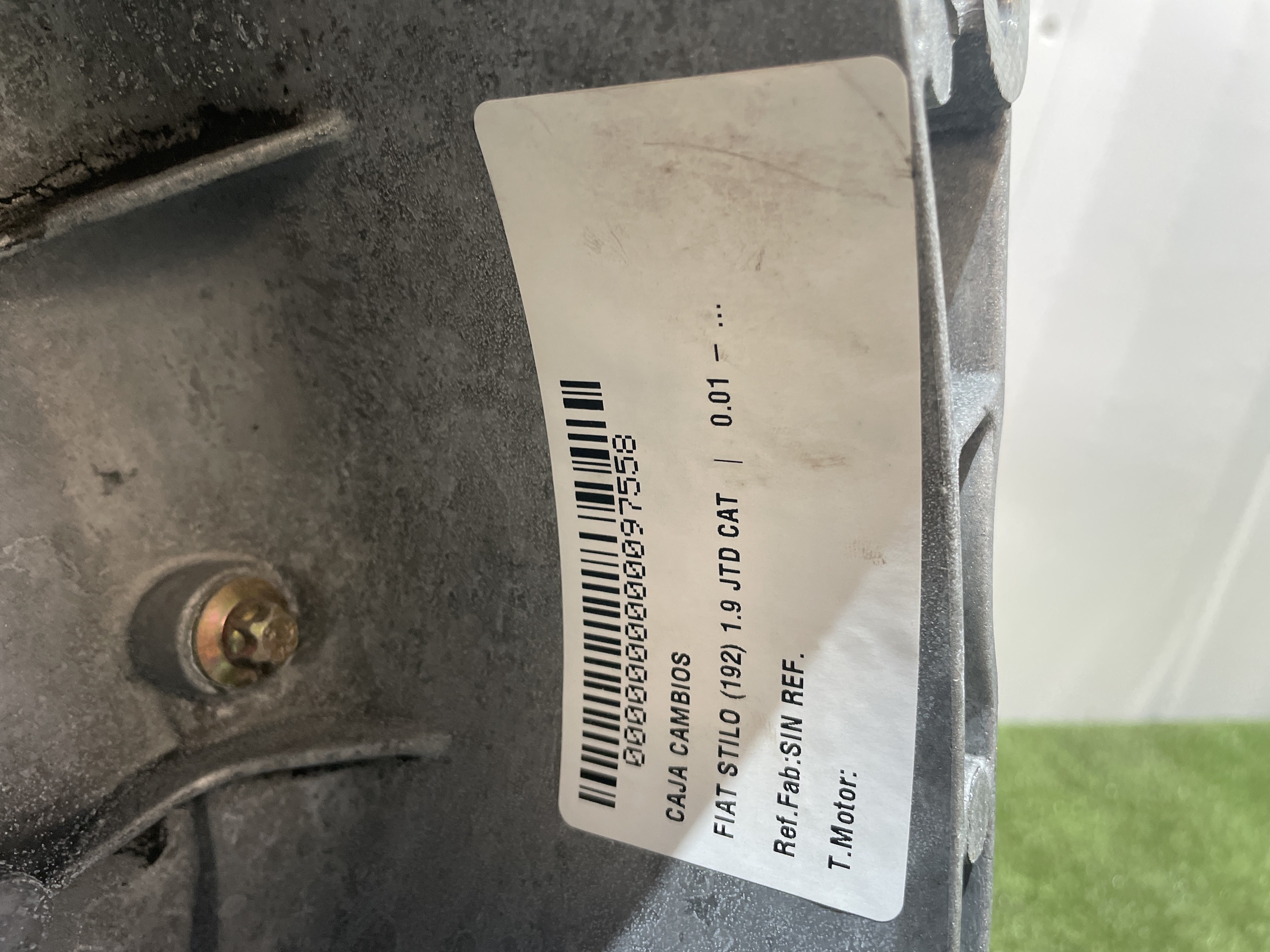 FIAT Stilo 1 generation (2001-2010) Gearbox SINREF.,GETRAG 23548013